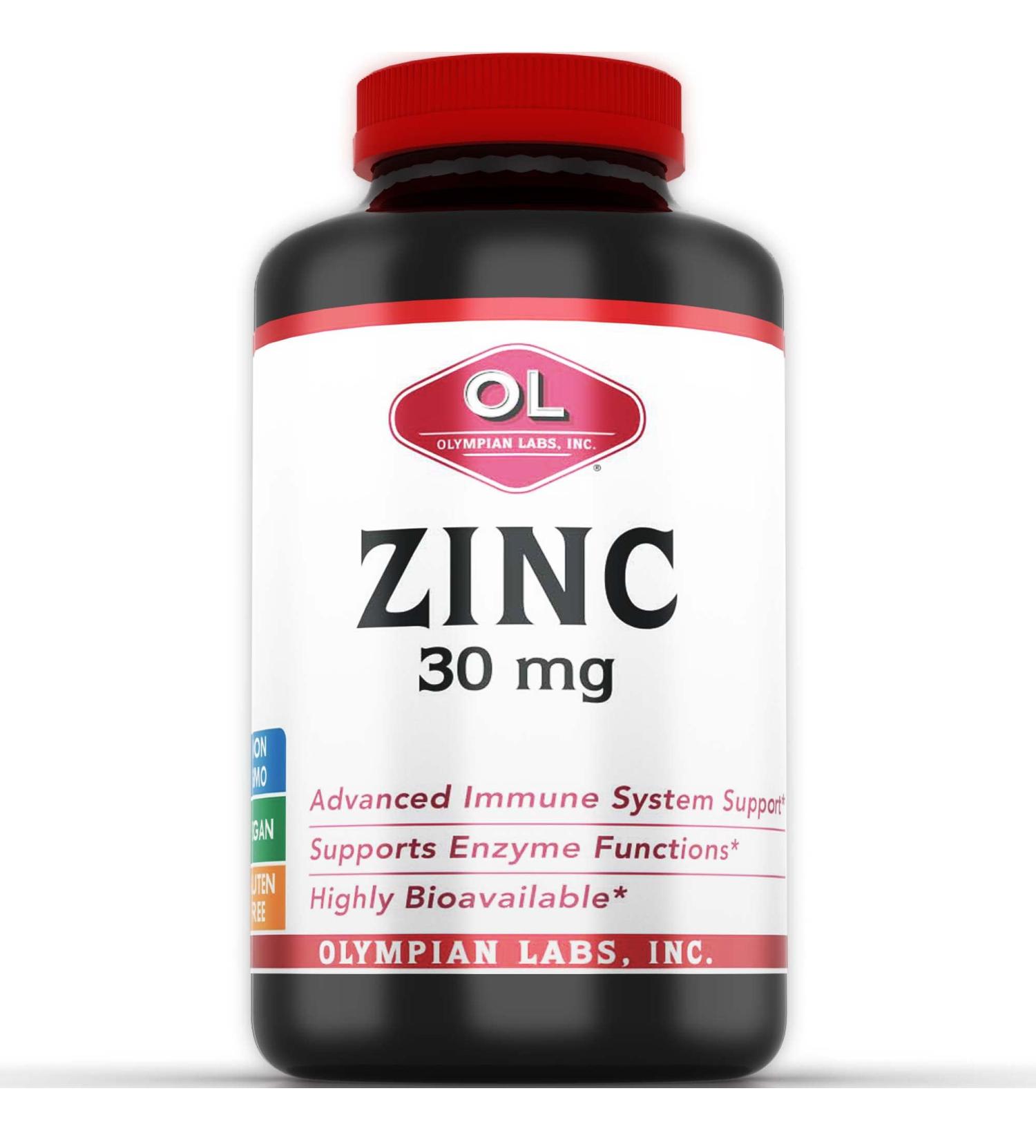 Buy Olympian Labs Zinc 30mg - 100 Capsules | Immune Support & Antioxidant - Buy Online on GoSupps.com