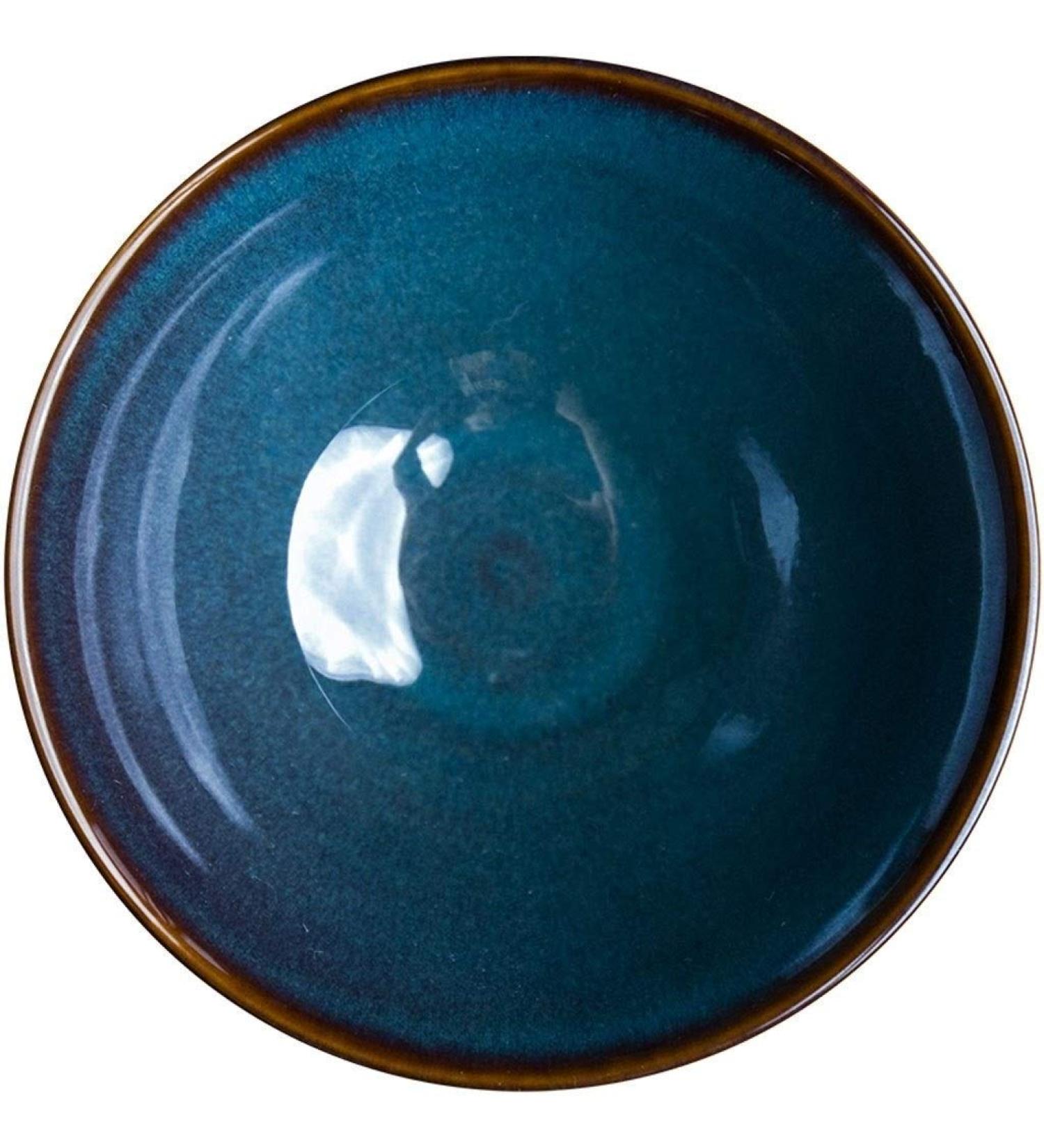 Bowl Snack Dip Bowls Dishware Vintage Ceramic Rice Bowl 6 inch Fruit Salad Bowl Creative Soup Bowl Blue Noodle Bowl Household Cereal Bowl Compatible with Kitchen Restaurant Gifts - Buy Online on GoSupps.com