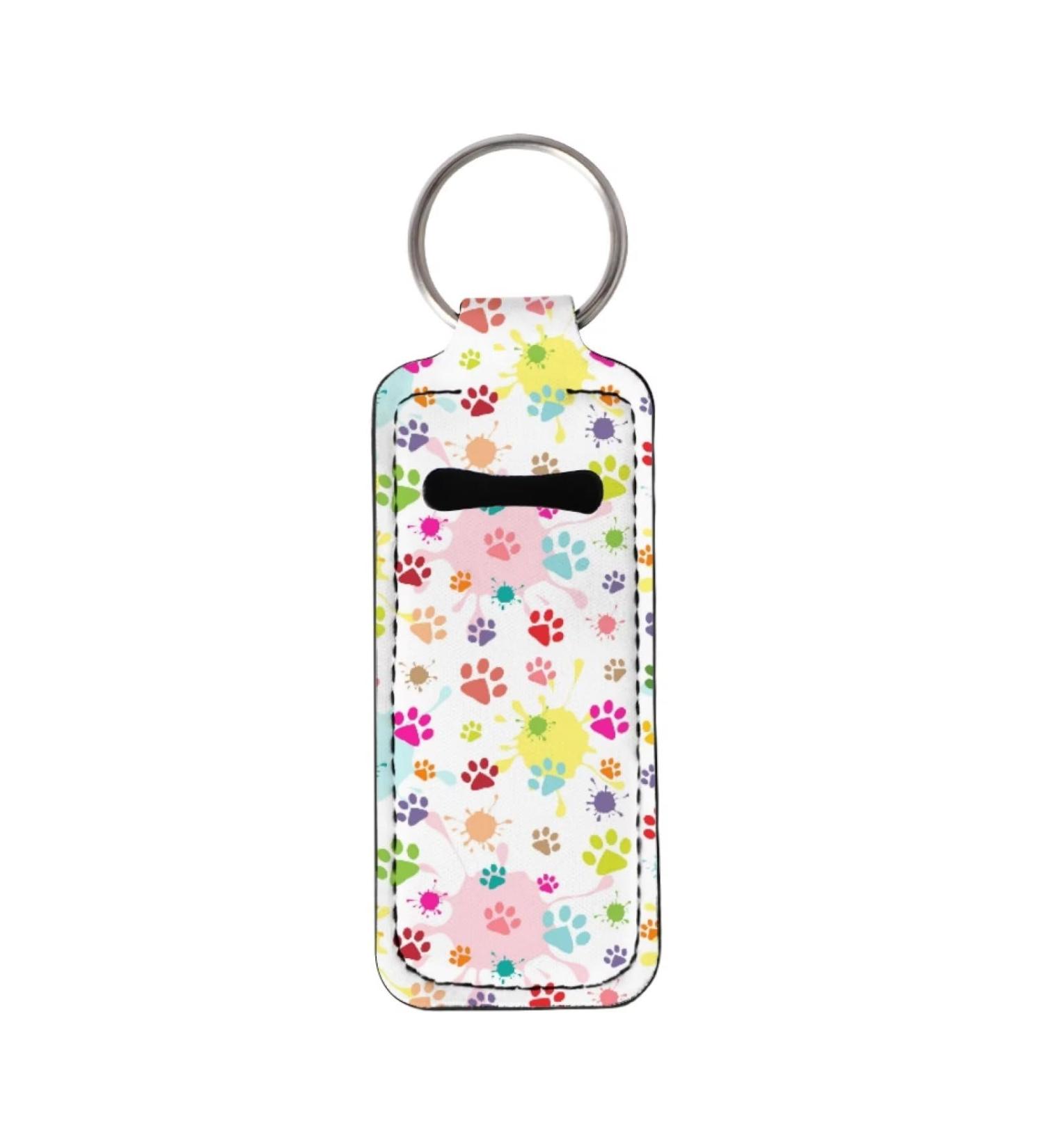 Panskyllis Colorful Dog Paw Lip Gloss Holder Lip Balm Portable Pocket Travel Accessories Chapstick Holder Fit for Most Standard Lip Balm Chapstick - Buy Online on GoSupps.com