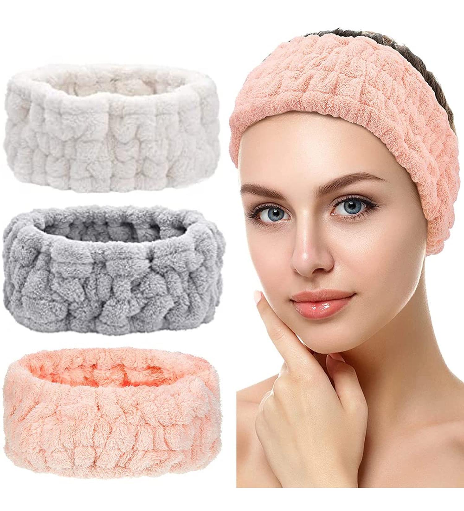 Make Up Headband for Washing Face Spa Remover Makeup Hair Band Facial Headband skincare towel headband for Women and Girl (makeup3color) - Buy Online on GoSupps.com