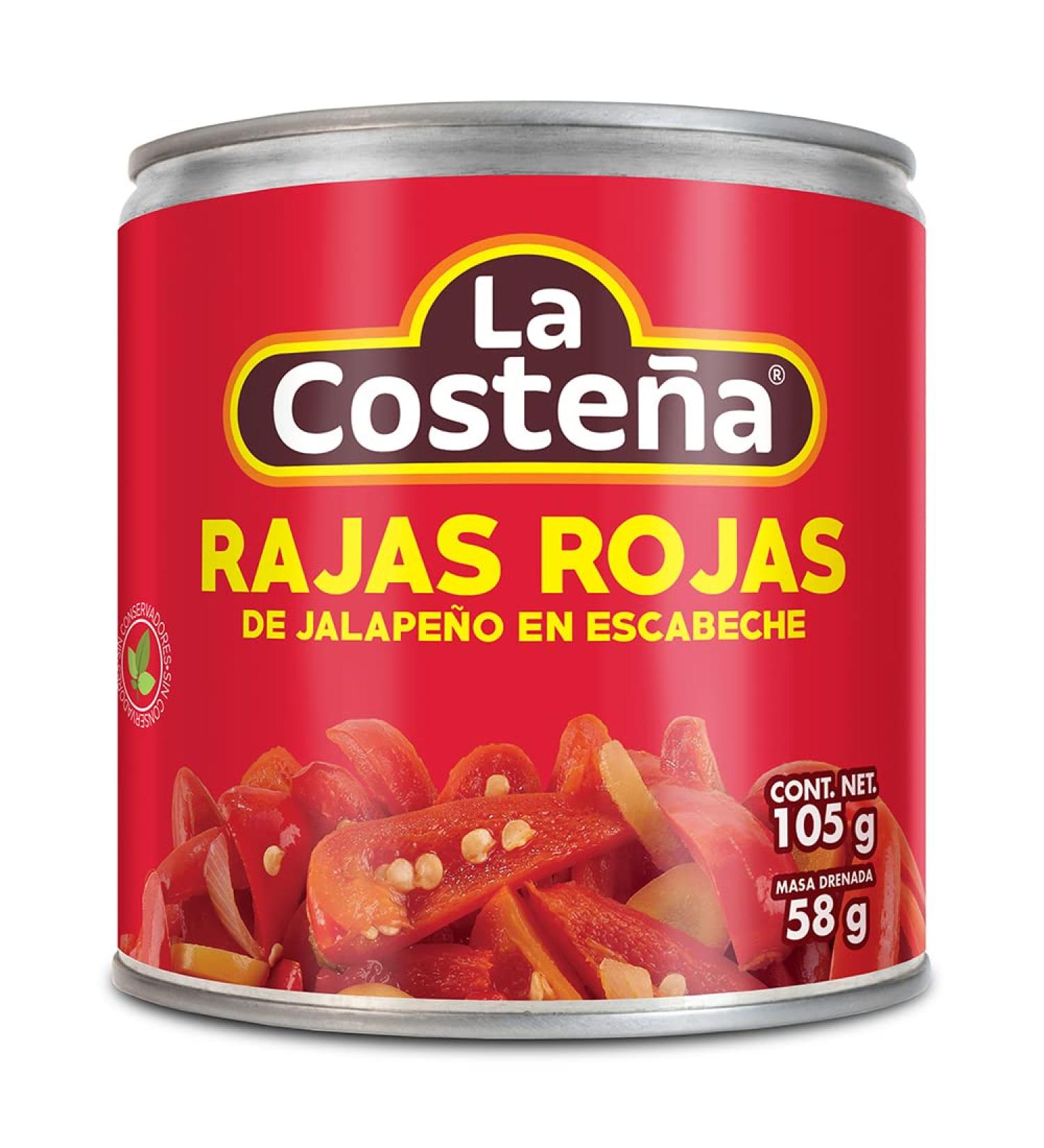 La Costena Jalapeno Red Slices 24 x 199g Mexican Red Jalapeno Peppers Canned Pickled Jalapeno Sliced Jalapeno Peppers (Pack 24) - Buy Online on GoSupps.com