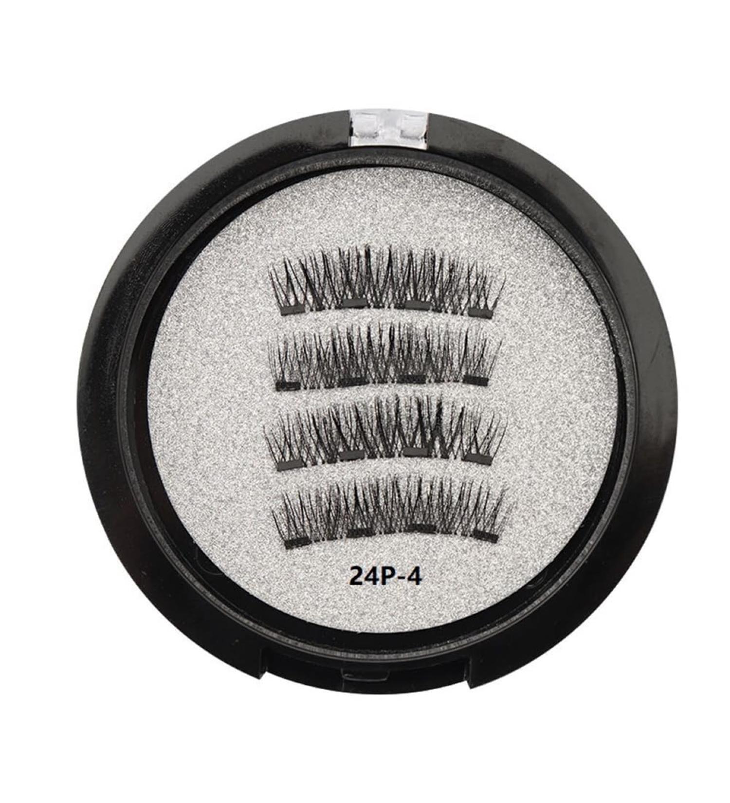 PRIZOM Magnetic Eyelashes with 2 Pairs Artificial Fiber Magnets Magnetic with Eyelash Curler 24P-4 - Buy Online on GoSupps.com