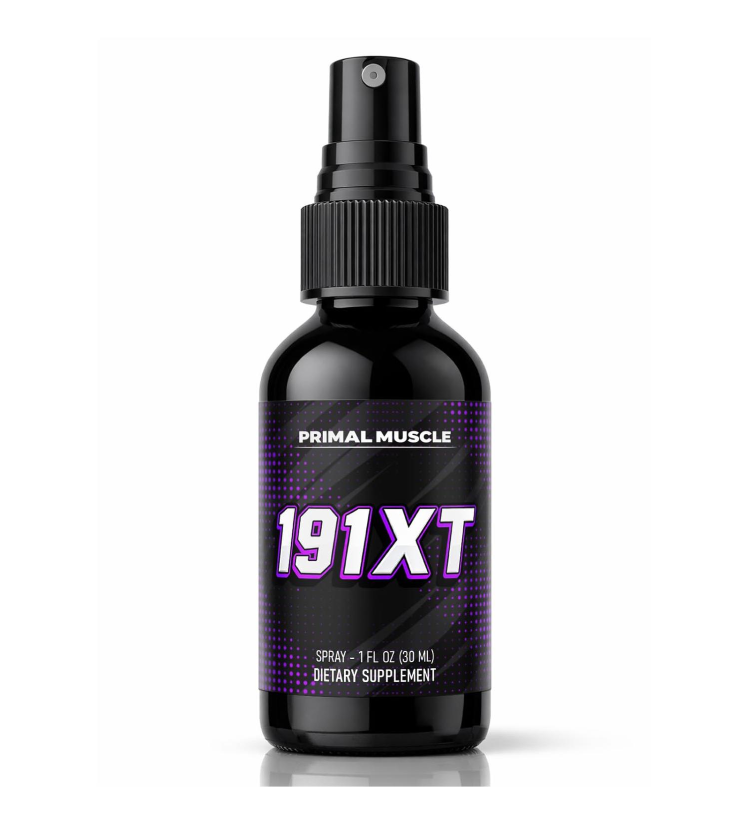 Primal Muscle 191xt Spray Plant-Based Daily Muscle Wellness Formula with Zinc Magnesium Vitamin B6 Clean Liquid Supplement for Active Adult Fitness Lifestyle 30-Day Supply (1) 1 Fl Oz (Pack of 1) - Buy Online on GoSupps.com