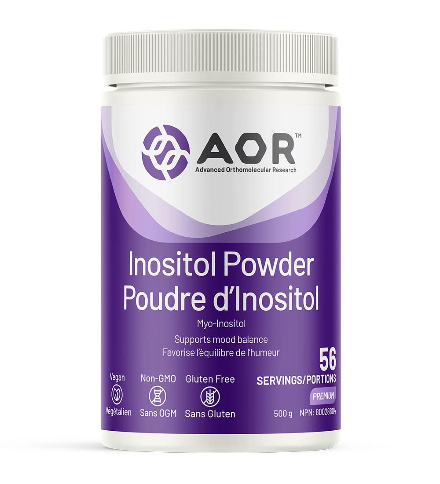 AOR Inositol Powder 500g Myo-Inositol Supplement Powder - Supports Cognitive Function Hormonal Balance & Cellular Health - Myo-Inositol for Women - Pure Inositol Supplement for Well-being & Vitality - Buy Online on GoSupps.com