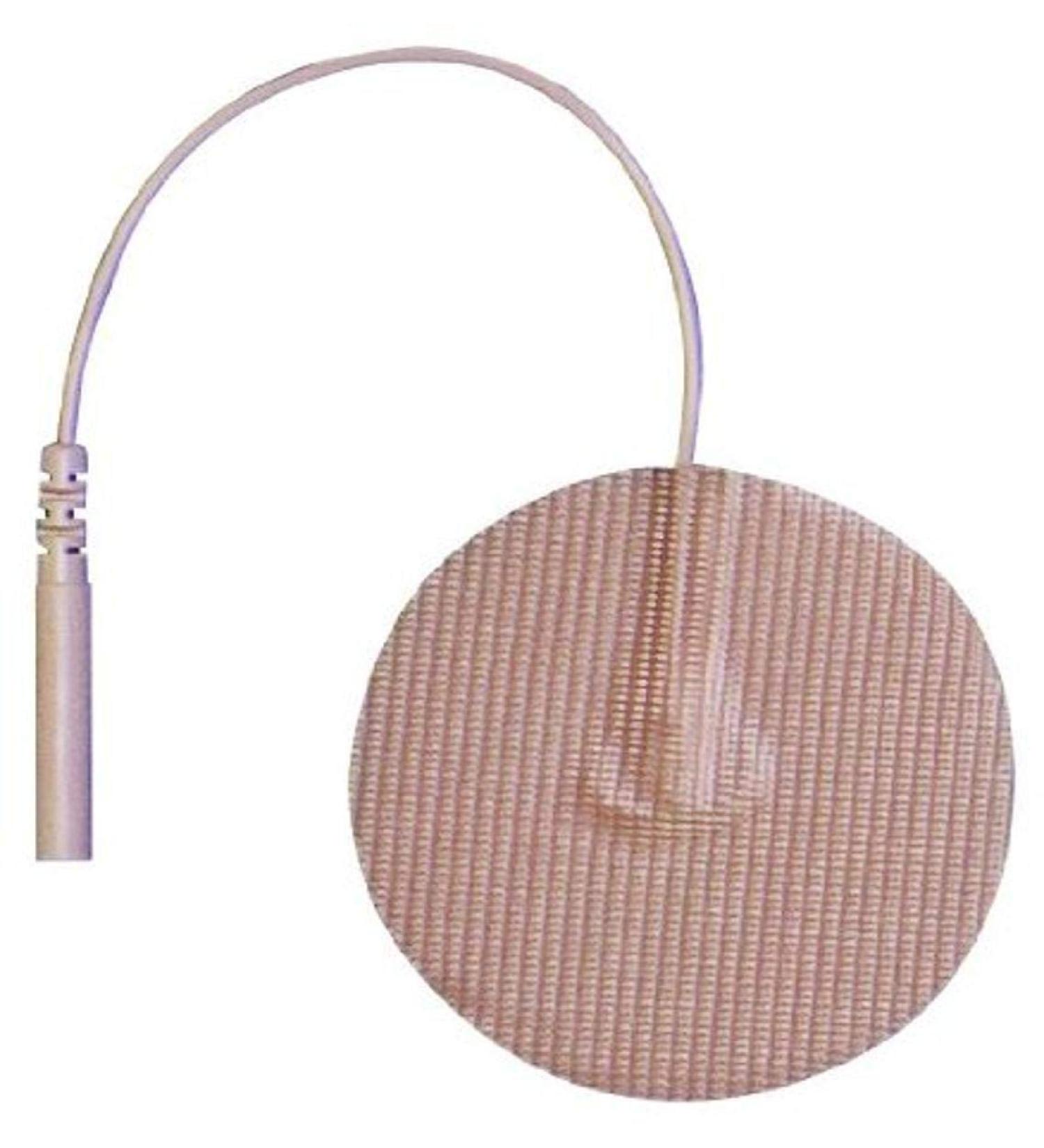 3B Scientific W63217 Round Comfort-Stim Elite Tan Tricot Electrodes 2" Diameter