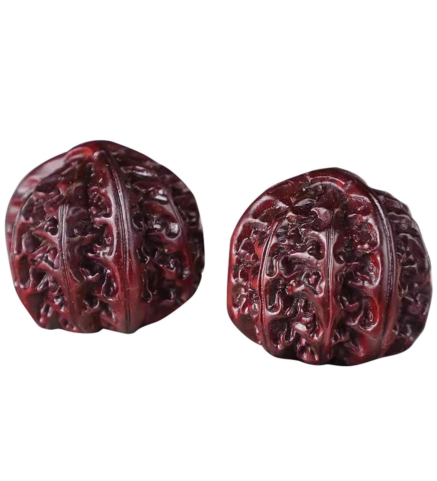 Unbit Ballstretcher & Magnetic Stress Ball - Portable Walnut Schnitz Massage Hand Exercise for Stress Relief | International Shipping Available - Buy Online on GoSupps.com