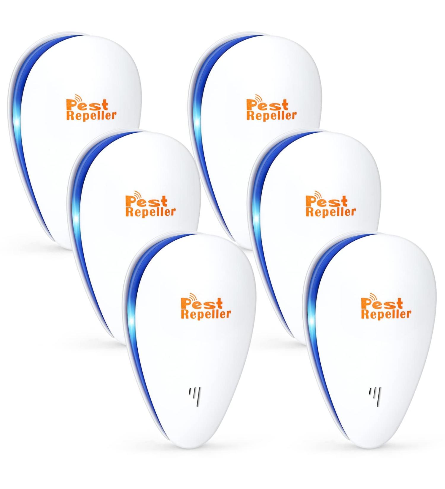 AMIAEDU Ultrasonic Pest Repeller 6 Pack - Indoor Plug-in Repellent for Roach, Spider, Ants, Insect, Rodents - Mouse Control for Home, Kitchen, Warehouse, Hotel - Buy Online on GoSupps.com