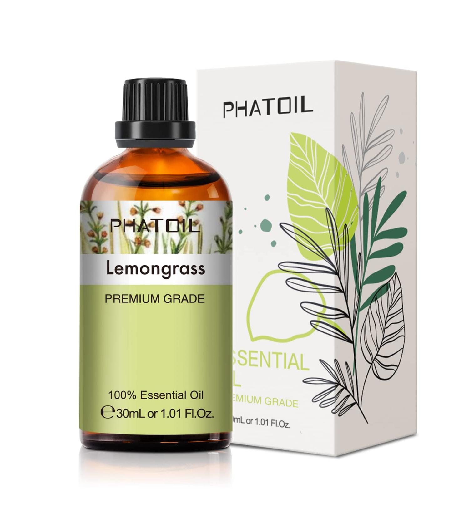 Lemongrass Essential Oil 30ML - Premium Grade Pure Oil for Diffusers - Aromatherapy and Candle Making - PHATOIL - Buy Online on GoSupps.com