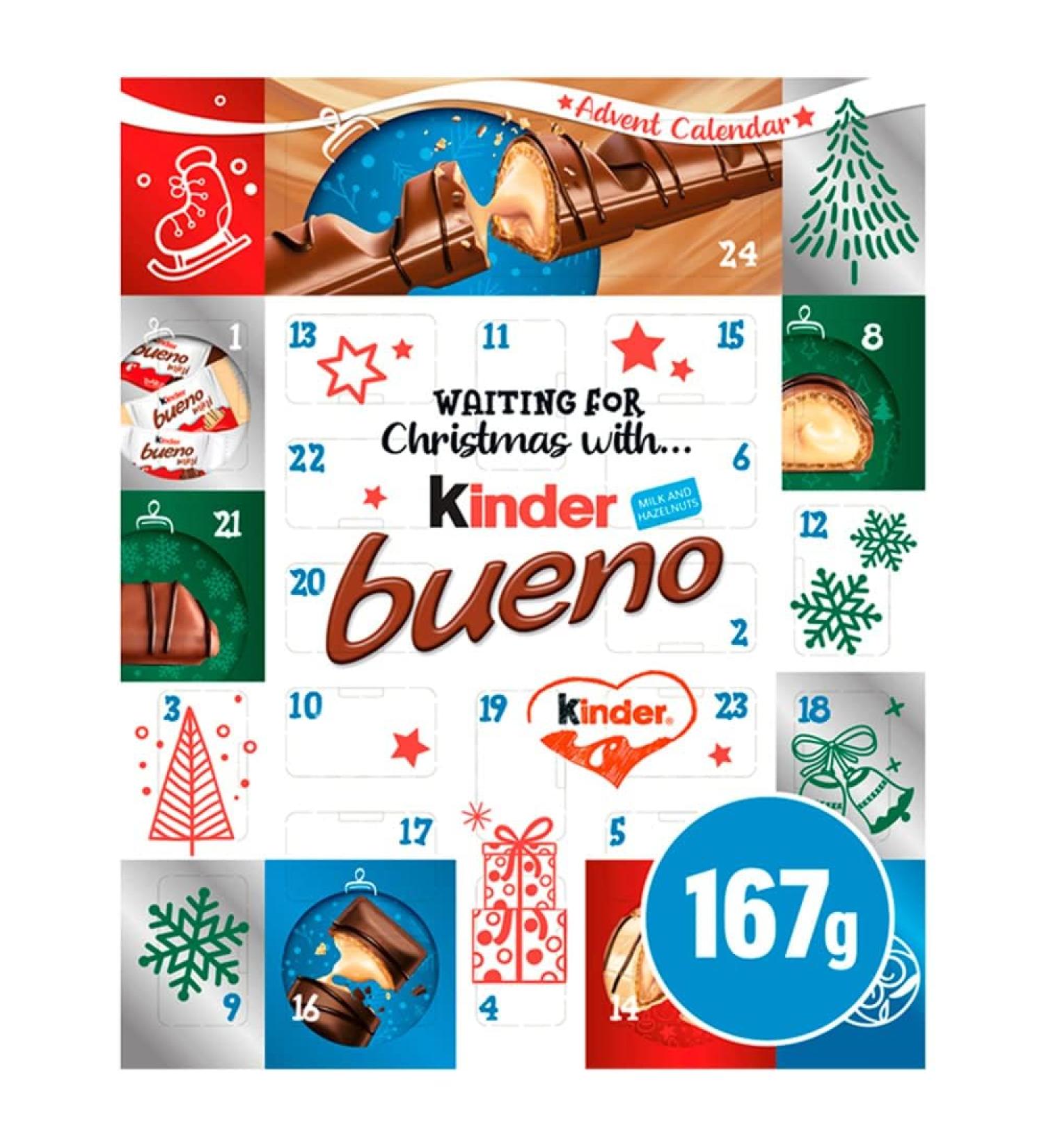 Kinder Bueno Milk Chocolate Advent Calendar 167 g