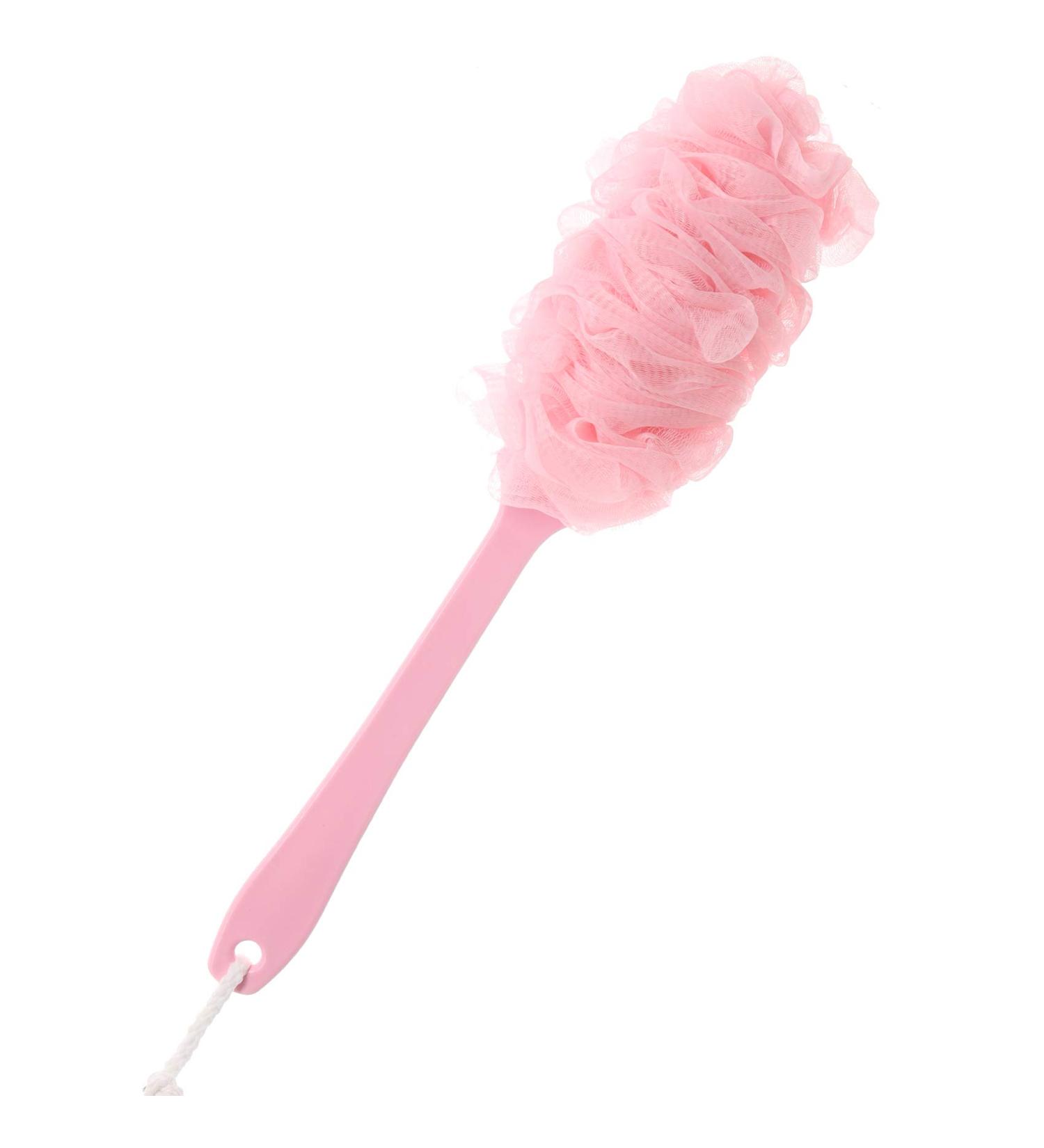 Prozklves Long Handle Back Scrubber - Soft Exfoliating Bath Brush for Men & Women (Light Pink) - Buy Online on GoSupps.com