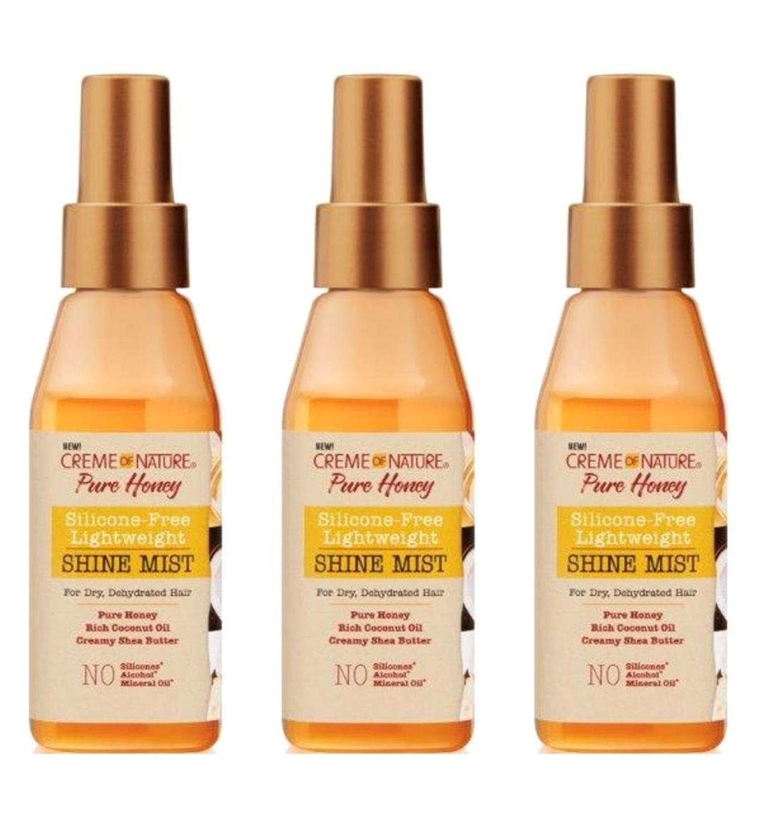 Creme Of Nature Pure Honey Shine Mist 4 Ounce (118ml) (Pack of 3) Honey 4 Ounce