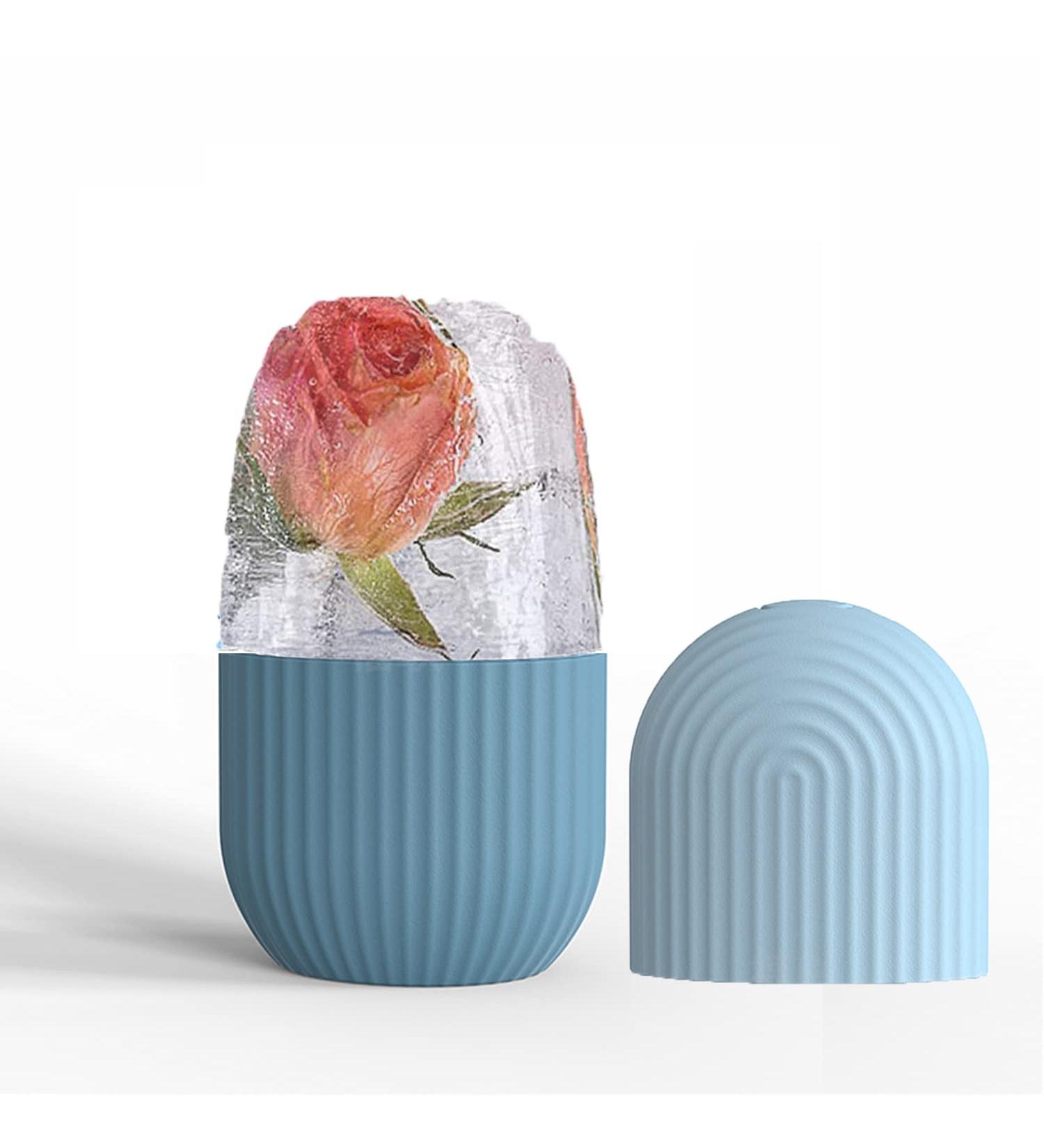 Ice Roller for Face and Eyes Gua Sha Massage Face Roller Ice Mould Reusable Facial Beauty Ice Roller Skin Care Tools for Brighten Skin Eye Puffiness Treatment (Blue) - Buy Online on GoSupps.com