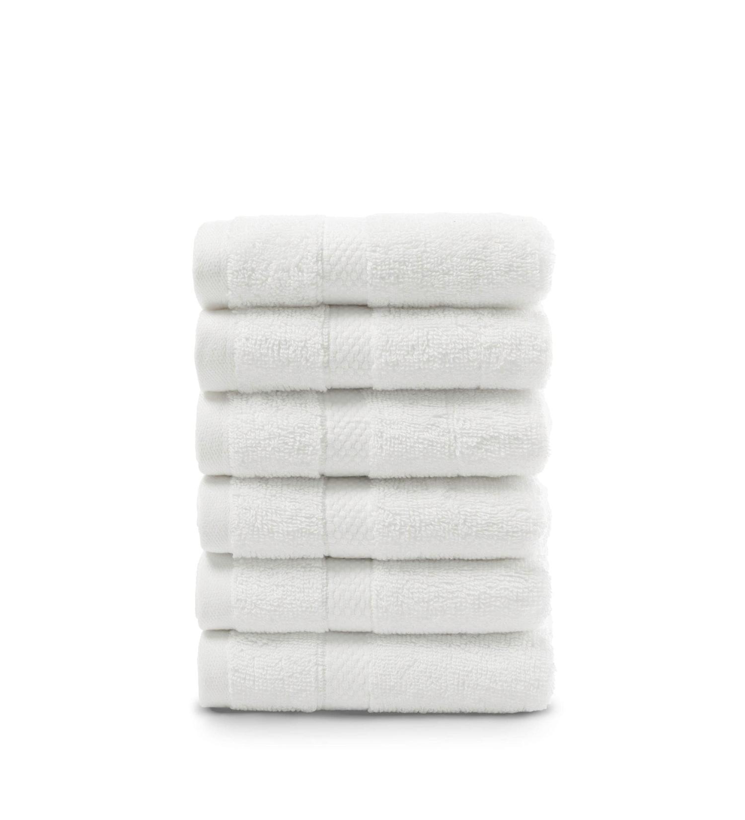 Villa Celestia Premium 100% Cotton White Wash Cloths for Body and Face - Luxury Face Towels 650 GSM (Pack of 6) - Buy Online on GoSupps.com