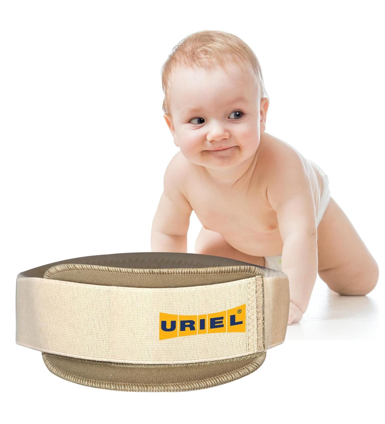 URIEL Infant & Child Hernia Truss Belt - Umbilical Hernia Baby Wrap | Comfortable & Effective Baby Belly Band | Large Size (Pack of 1 - Buy Online on GoSupps.com