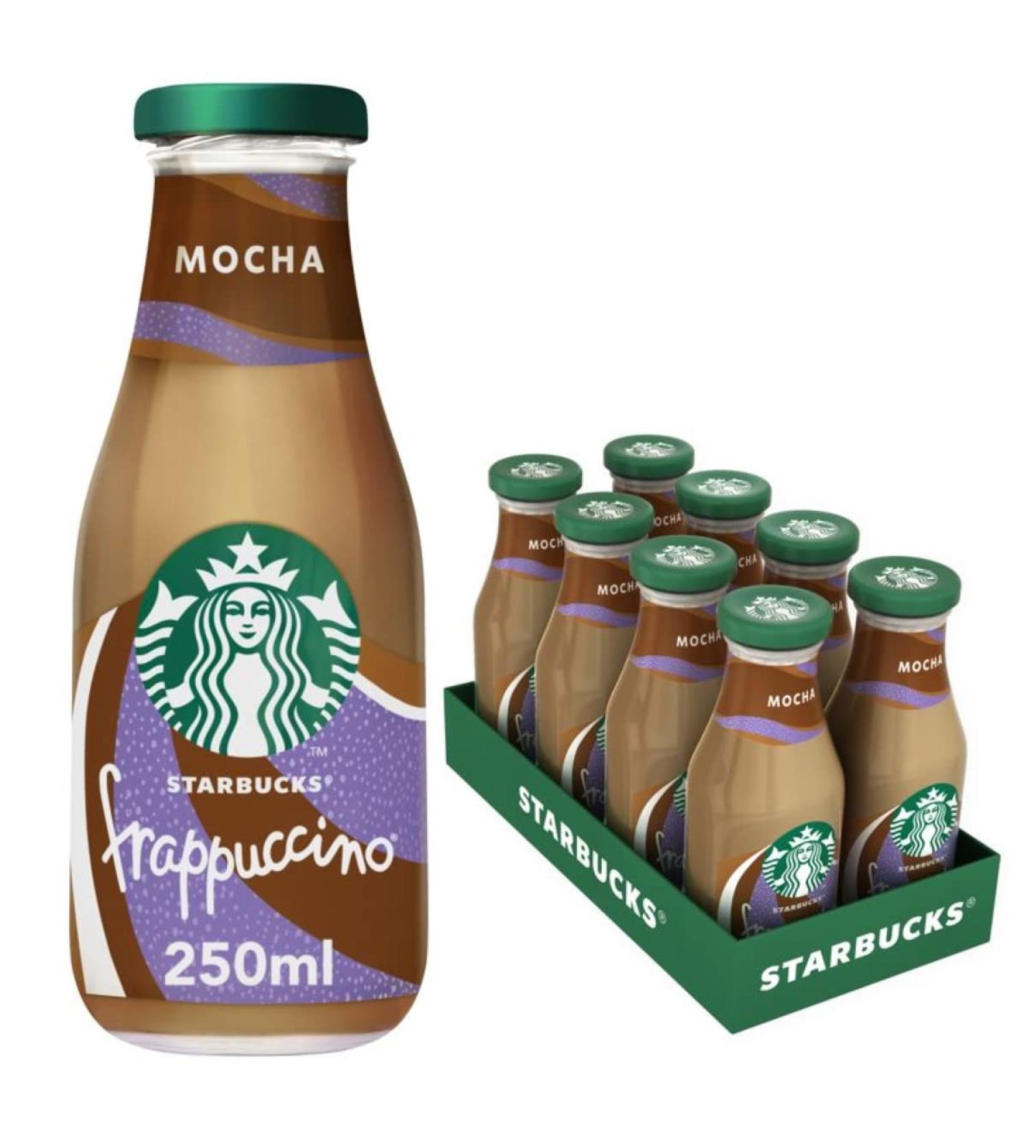 Starbucks Frappuccino Mocha Chocolate (8 x 250ml) Chocolate 250 ml (pack of 8)