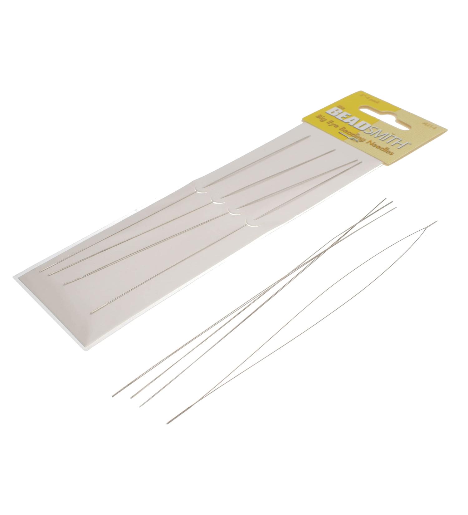 Big Eye Beading Needles 5 4-Pack - Sharp Points for Sewing, Weaving, & Embroidery - Buy Online on GoSupps.com