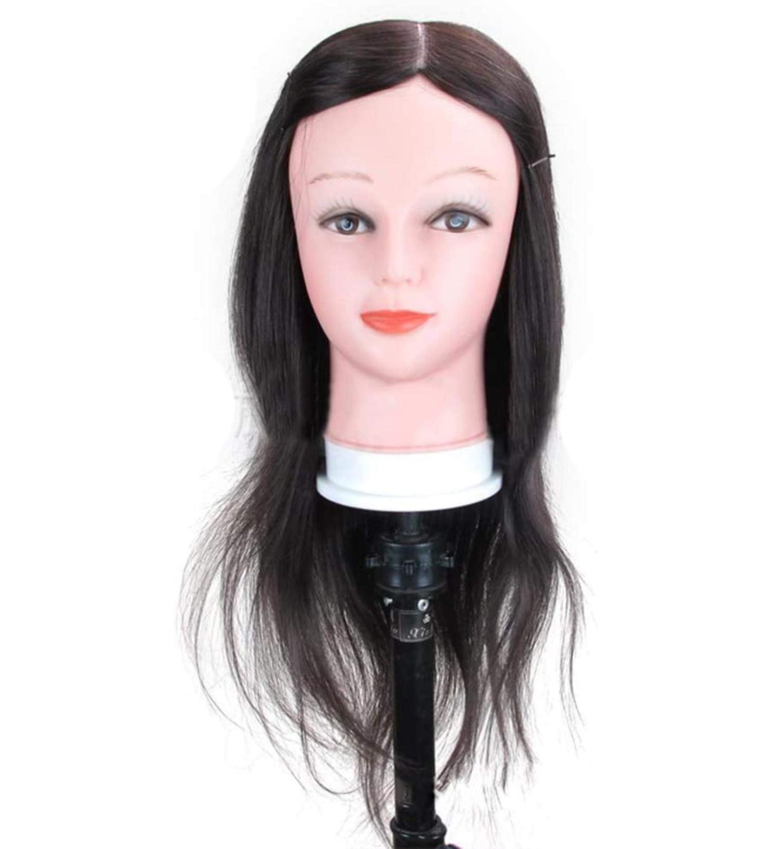 ZHJING Fashion Practice Head Model - Hair Salon Training Dummy for Makeup & Styling - Hot Dyed Learning Head - Buy Online on GoSupps.com