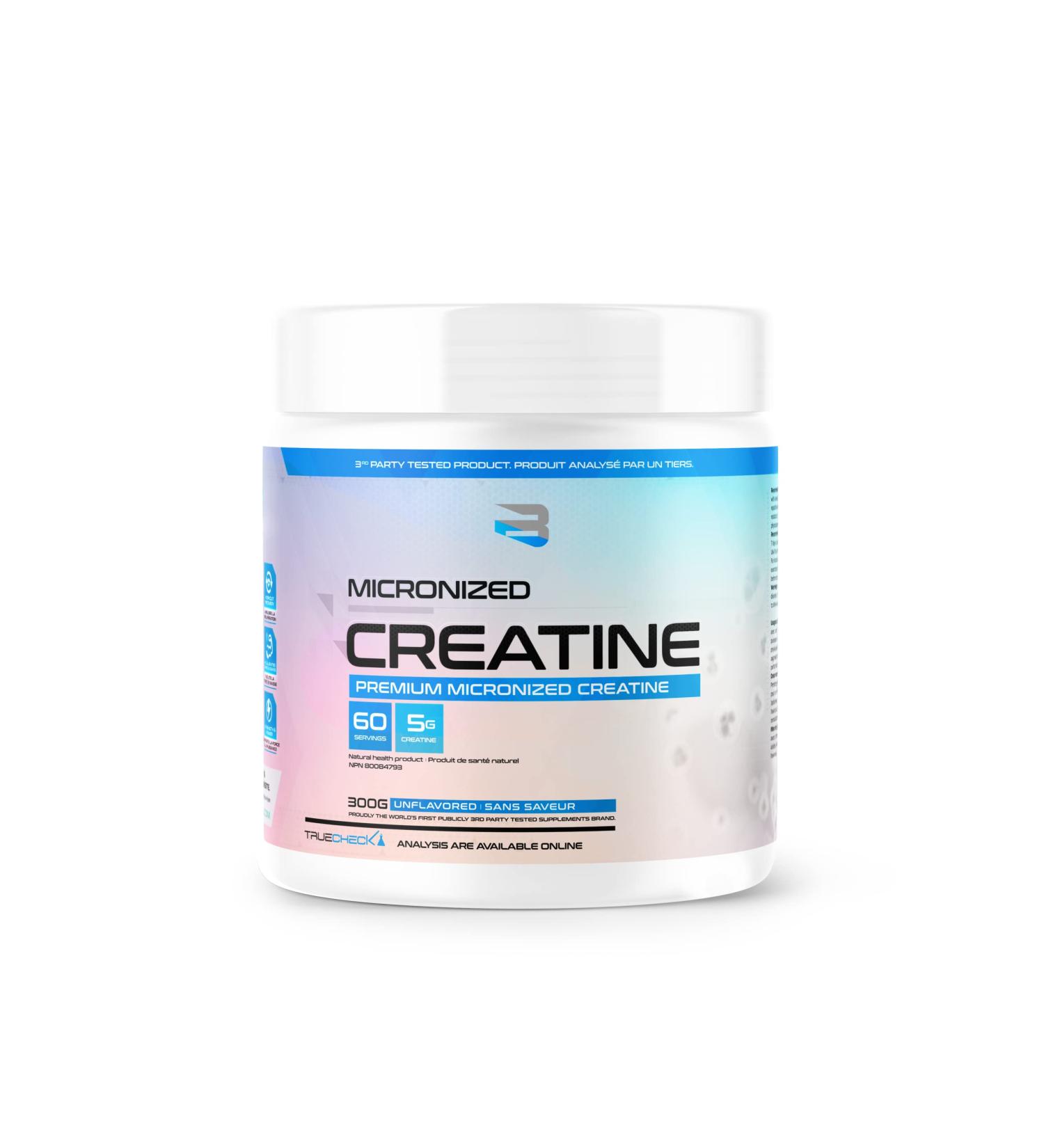 Believe Micronized Creatine - Premium Micronized Creatine Monohydrate Increased Absorption Rates 5 Grams Micronized Creatine Monohydrate Per Scoop (60s) 60 Servings (Pack of 1) - Buy Online on GoSupps.com