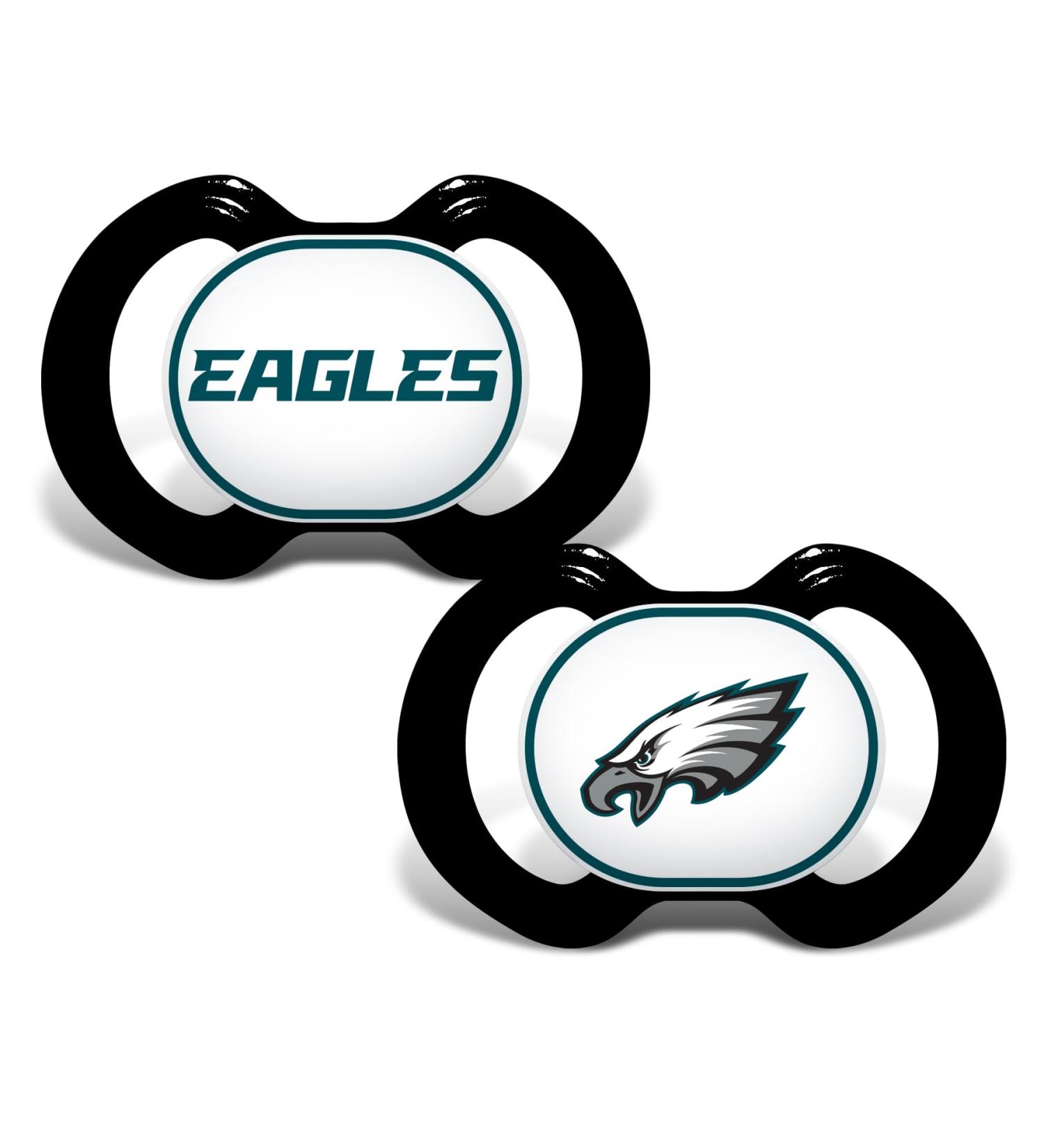 Baby Fanatic NFL Unisex PHE212Gen. 3000 Pacifier Philadelphia Eagles See Description 2 Pack