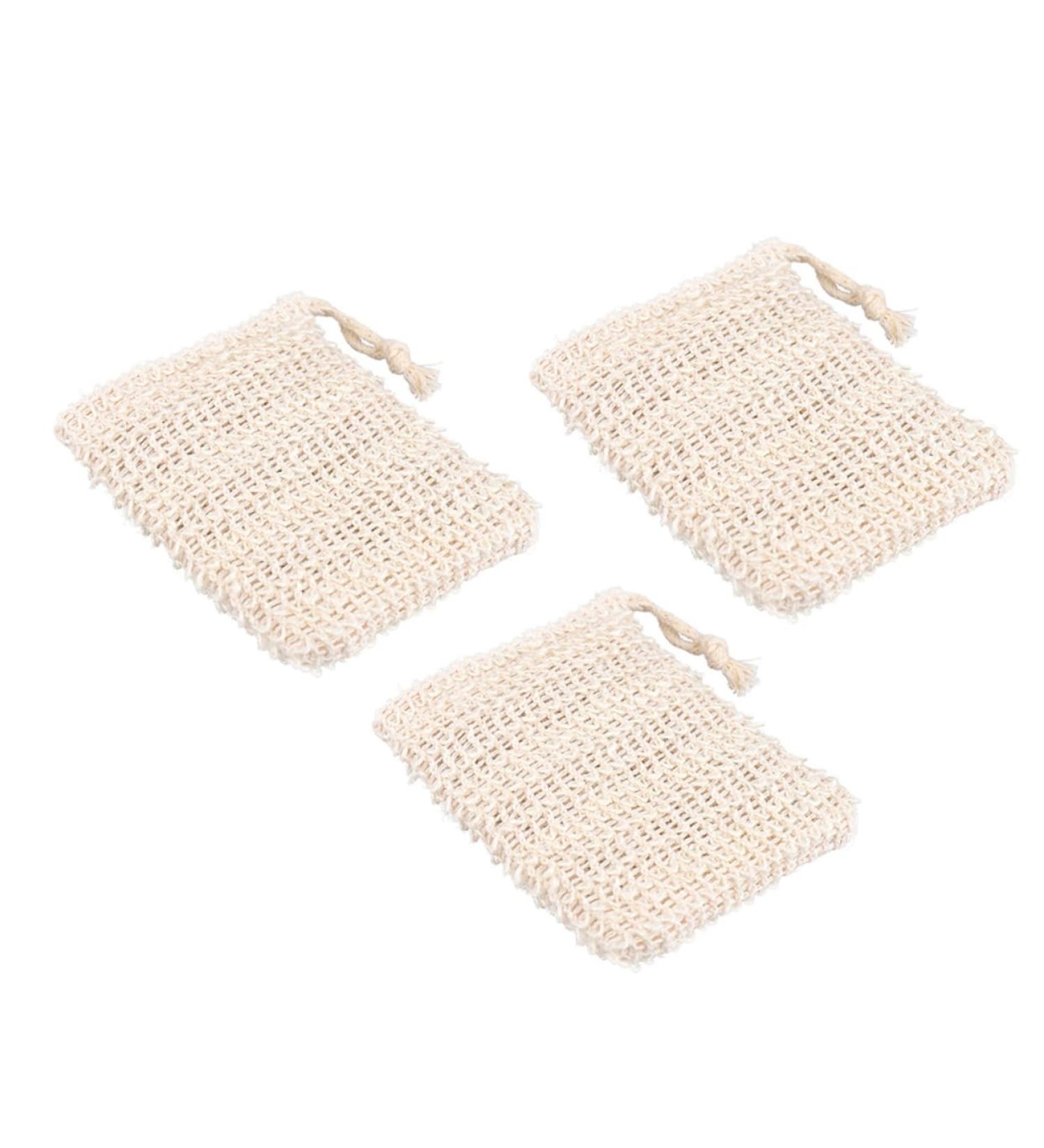 Angoily 6pi ces ponge Naturelle Jute Pour Bain Poches Mousse Exfoliantes Jaune 1 unit (Lot de 1) Jaune Clairx2pcs - Buy Online on GoSupps.com