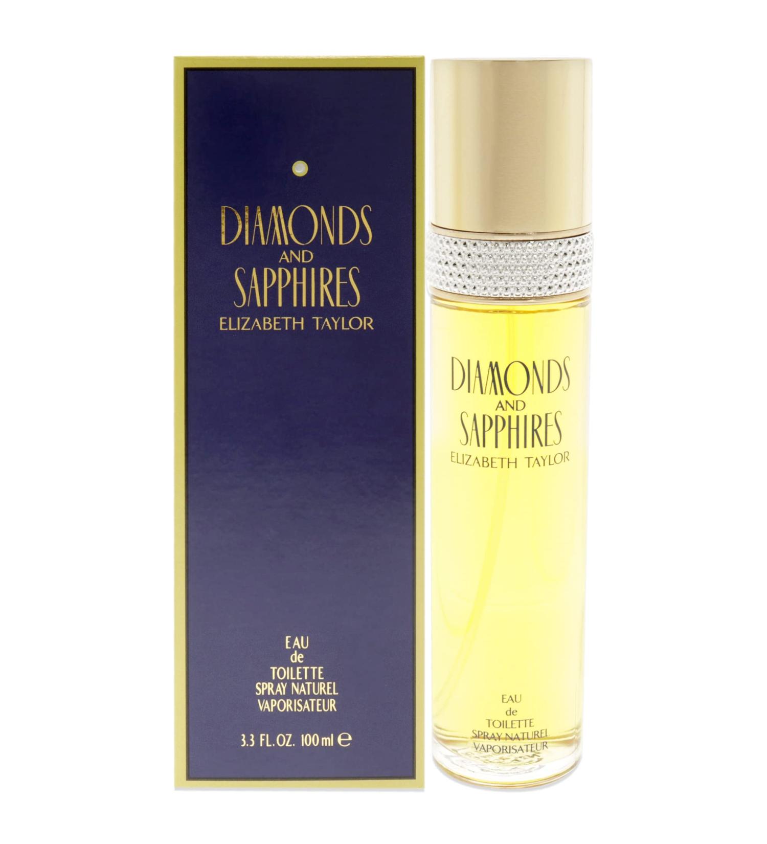Elizabeth Taylor DIAMONDS & SAPHIRES Eau De Toilette Spray 3.4 oz for Women - 100% Authentic