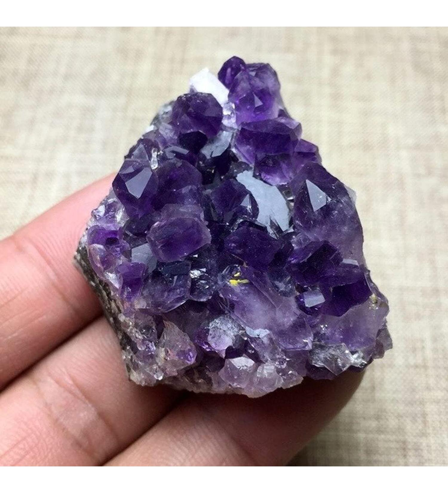 Natural Purple Amethyst Quartz Crystal Cluster Specimen - Buy Online on GoSupps.com