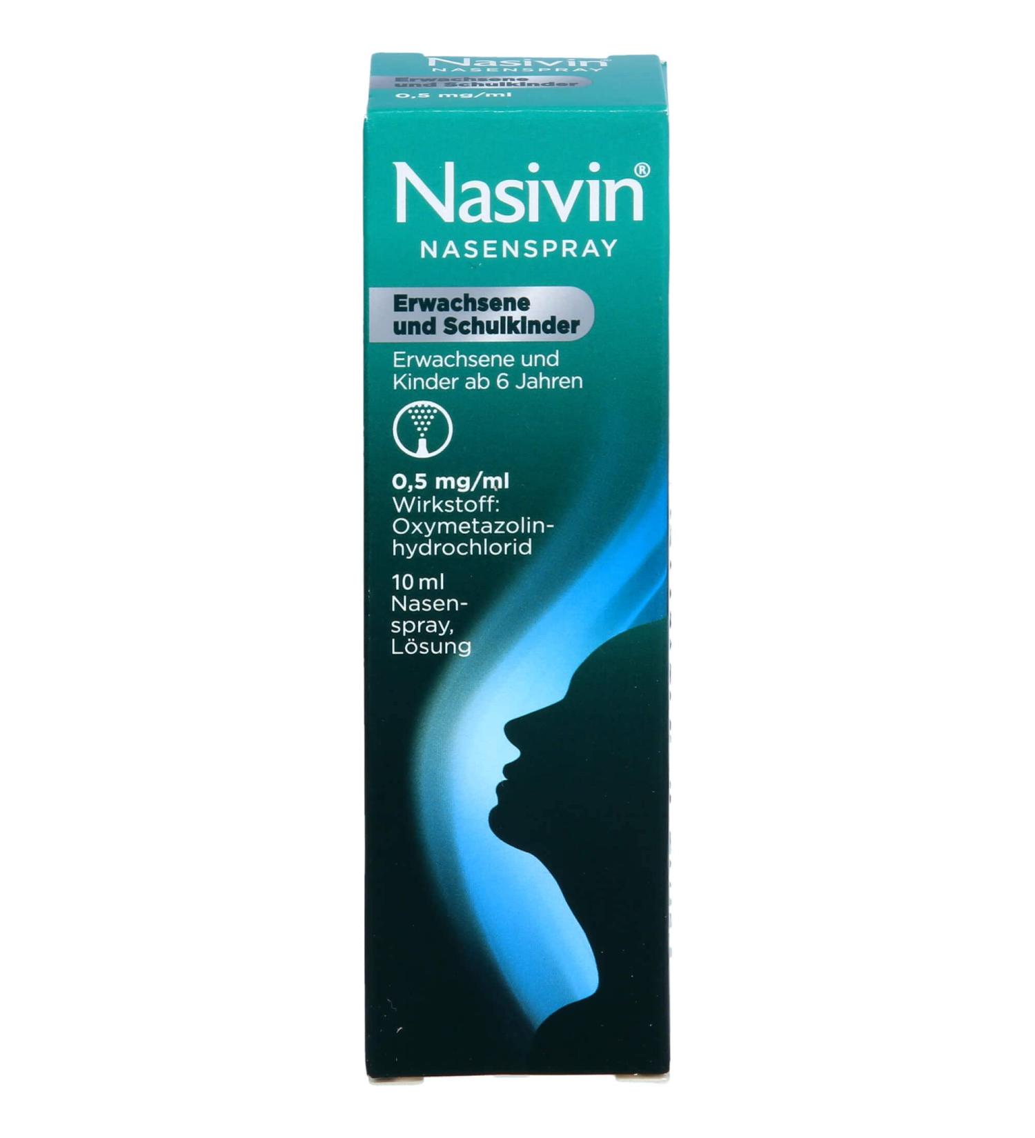 Nasivin Nasal Spray for Adults & Children | 10 ml | Fast Relief for Nasal Congestion - Buy Internationally - Buy Online on GoSupps.com