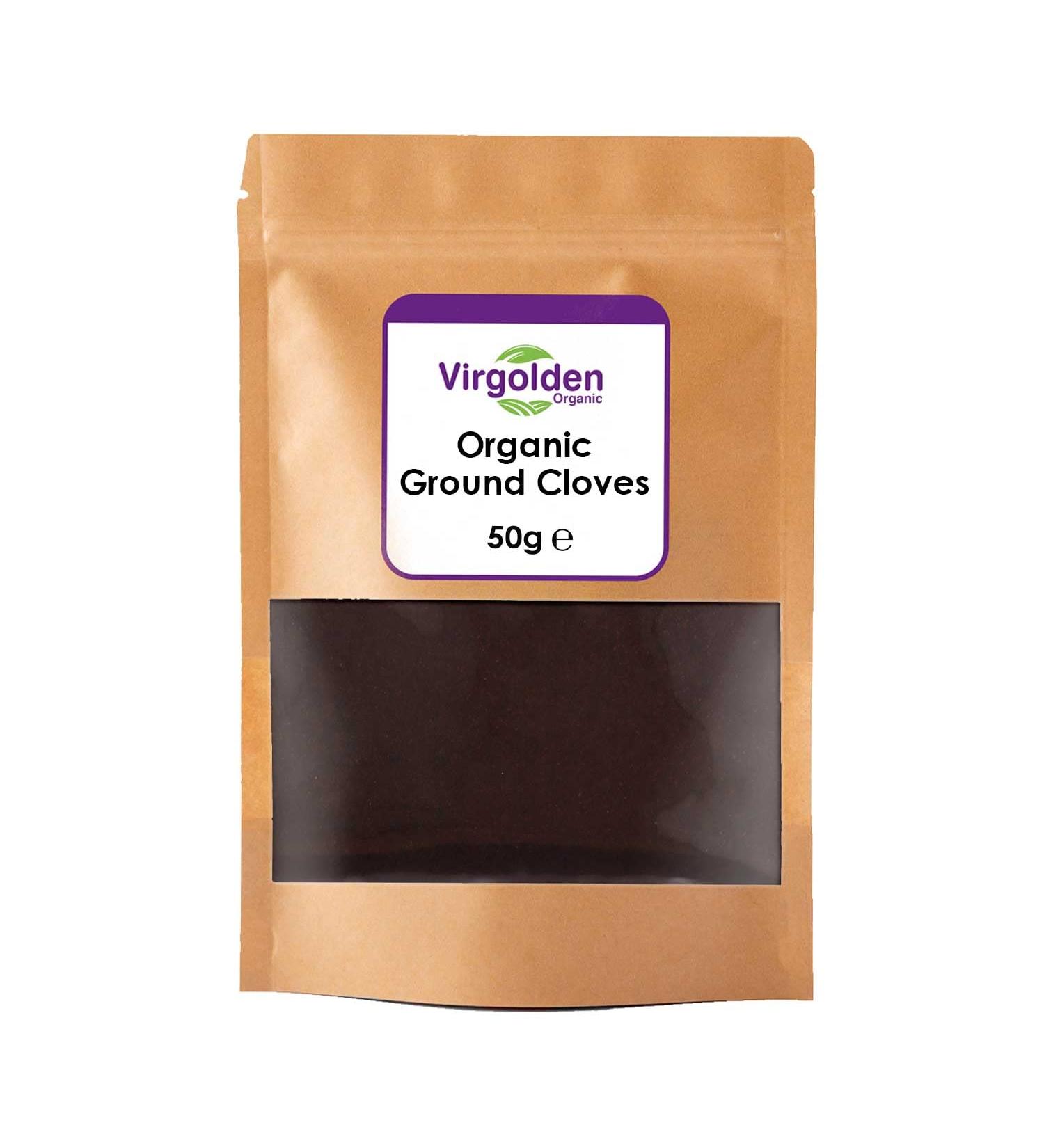 Virgolden Organic 50g Ground Cloves: Pure and Organic Spice for Culinary Delights - Buy Online on GoSupps.com