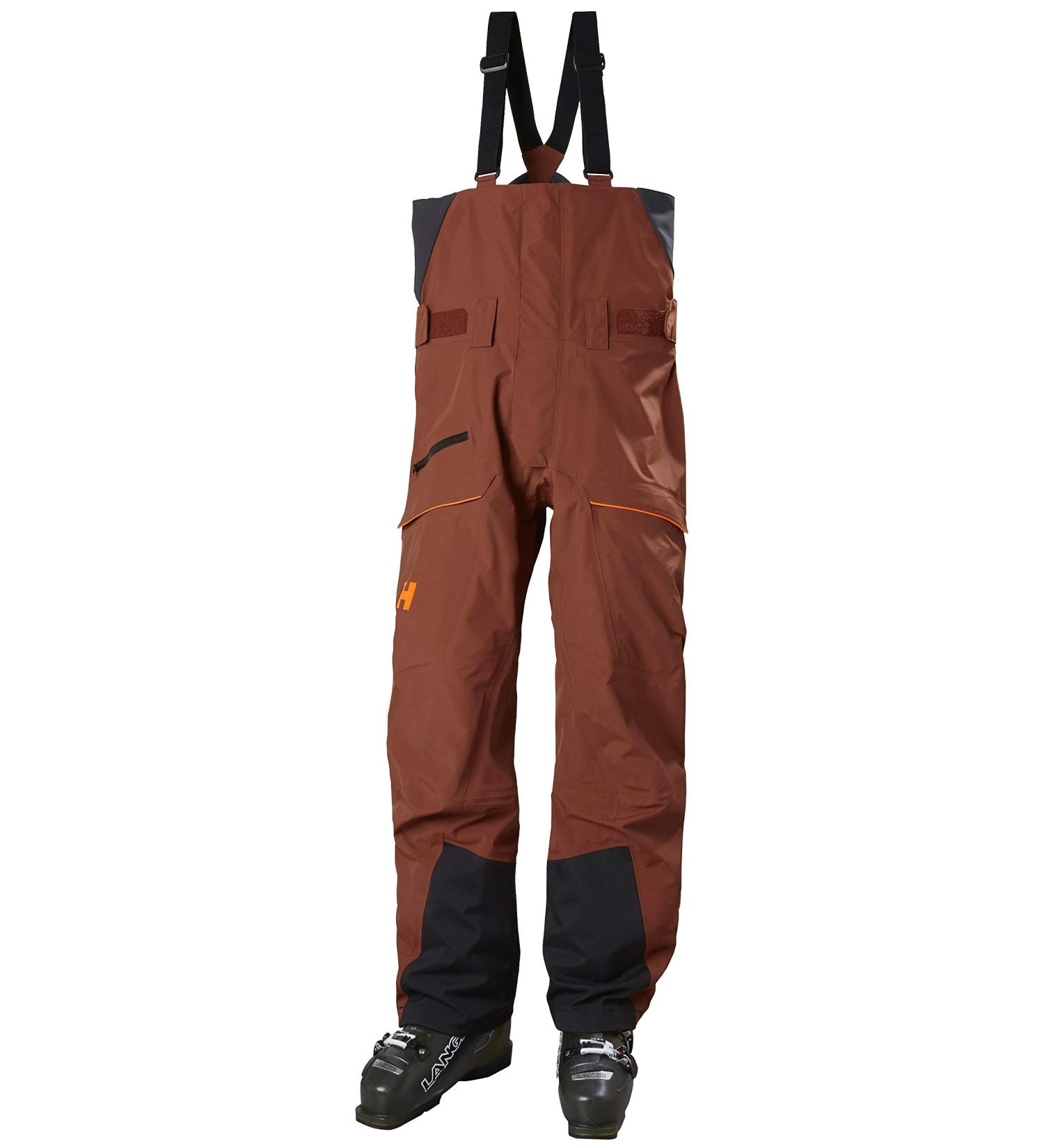 Helly Hansen Men's SOGN Bib Shell Pants - Redwood Melange | Buy Internationally Online - Buy Online on GoSupps.com