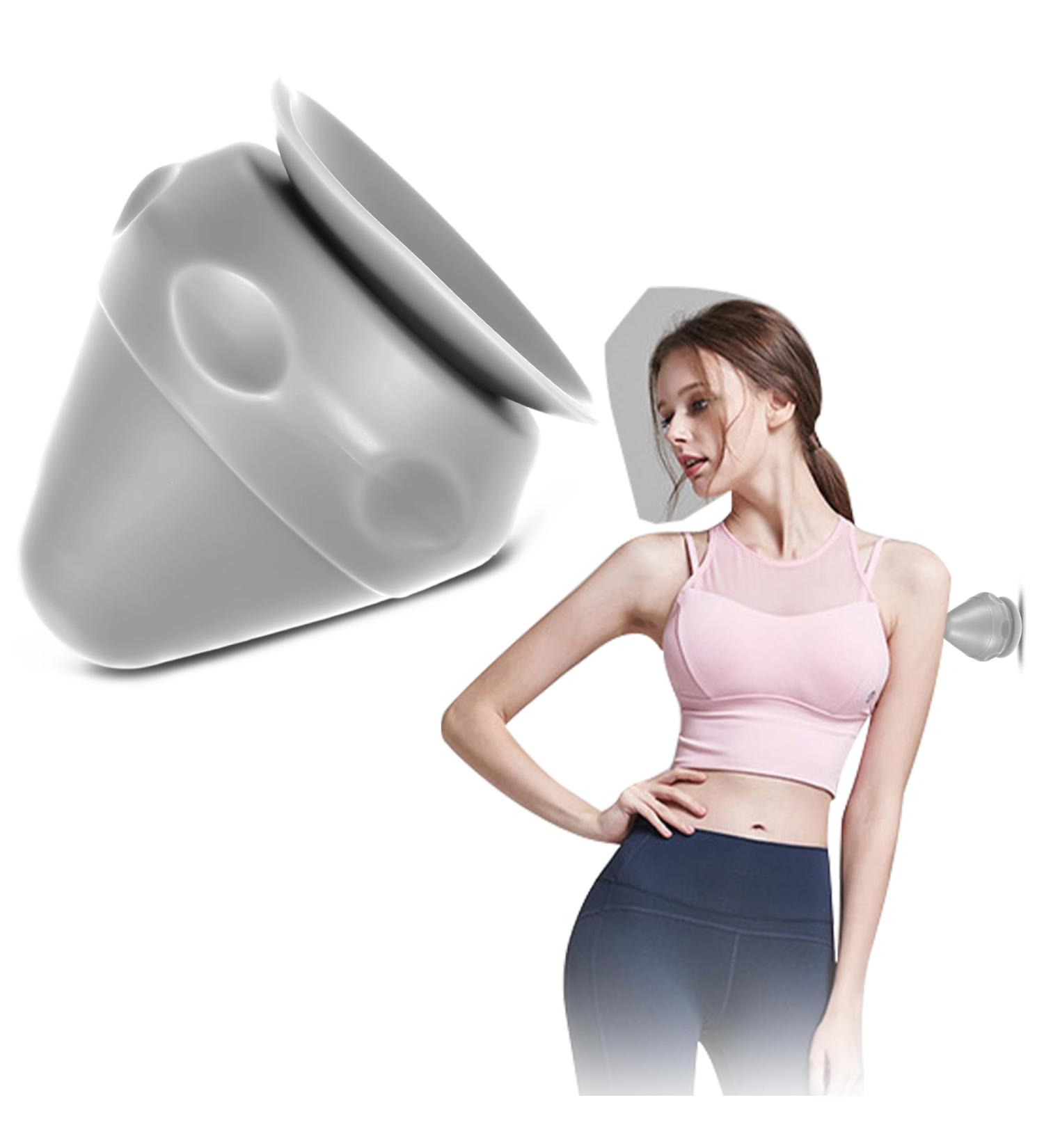 Euioovm Triggerpunkt P cker - Fascia Fitness Ball with Suction Cup for Muscle Pain Relief | Versatile Massage Device for Back Neck Arms & Shoulders - Gray - Buy Online on GoSupps.com