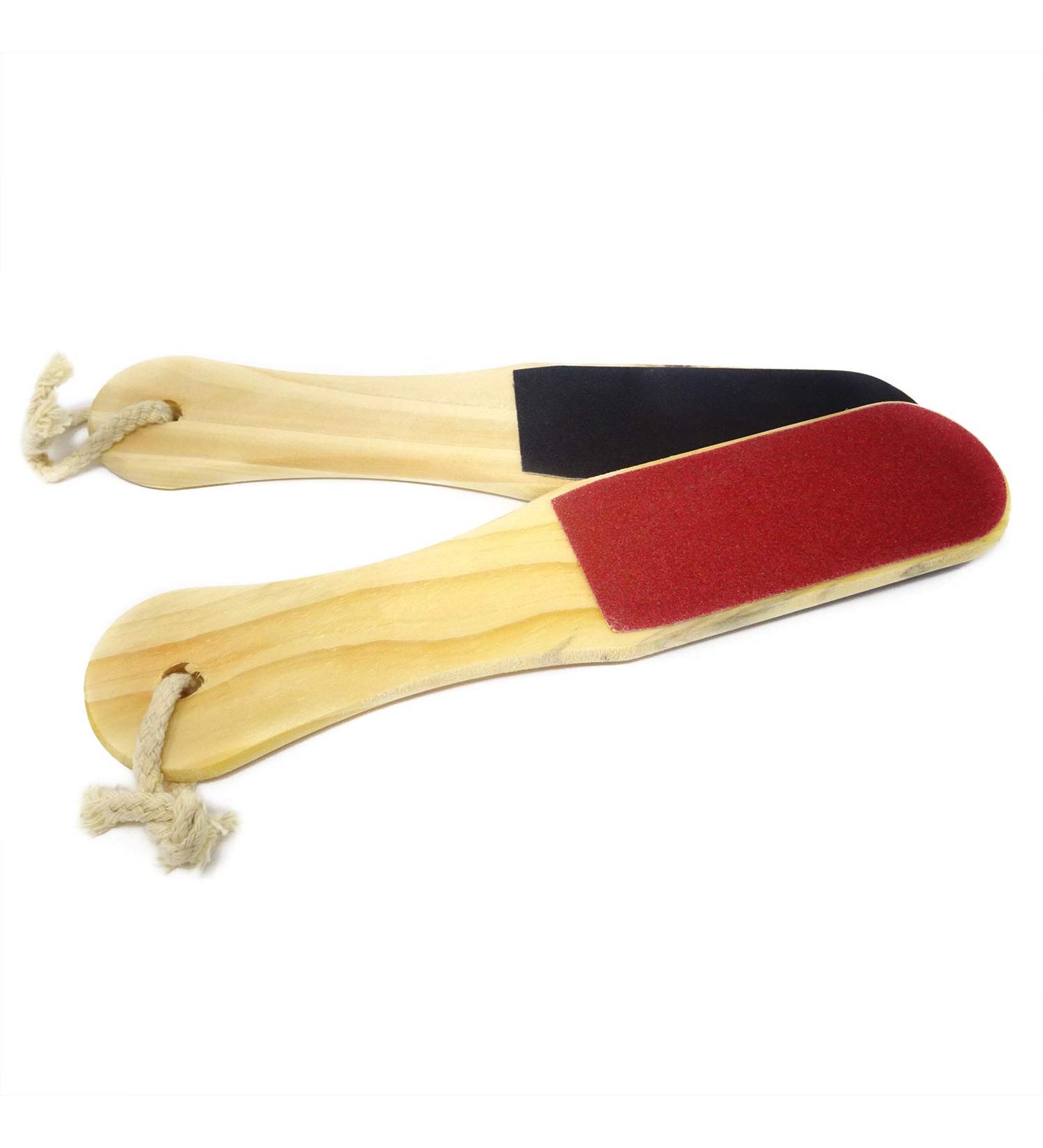 Honbay 2PCS Double Sided Wood Foot Files - Foot Scraper for Callus & Dead Skin Removal - Pedicure Scrubber Tool (10 Inch) - Buy Online on GoSupps.com