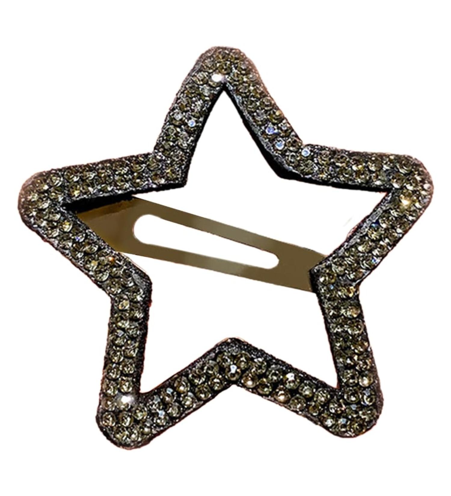 xbiez Rhinestone Star/Cloud Shape Snap Hair Clip Spring Summer Headwear for Woman Girls Taking Photo Shopping Travel Anti-slip 4 - Buy Online on GoSupps.com