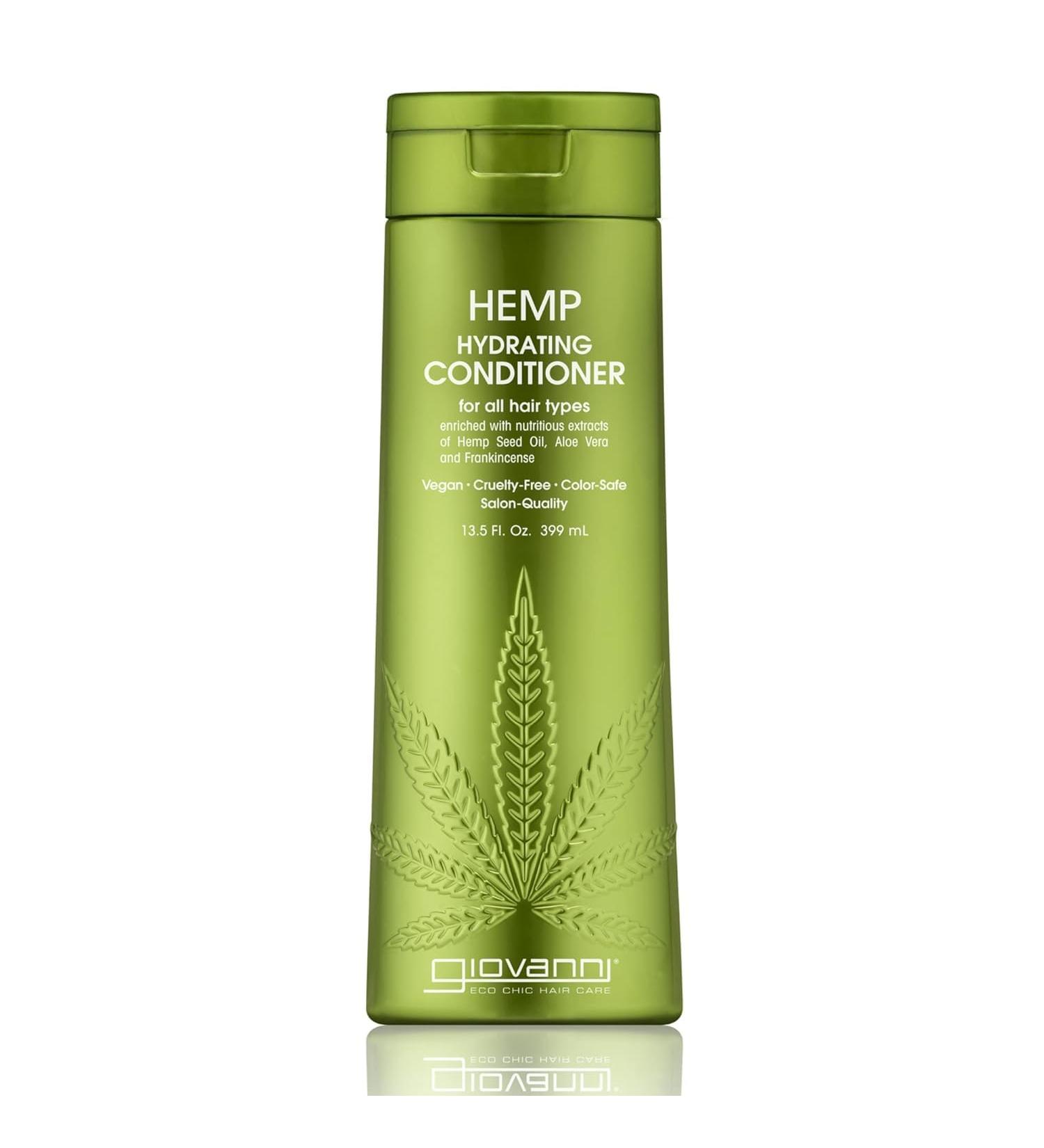 GIOVANNI Hemp Hydrating Conditioner - 13.5 oz Helps Stimulate and Moisturize Dry Damaged Hair with Hemp Seed Oil Aloe Vera Frankincense Sulfate Free Paraben Free Vegan Cruelty Free - Buy Online on GoSupps.com