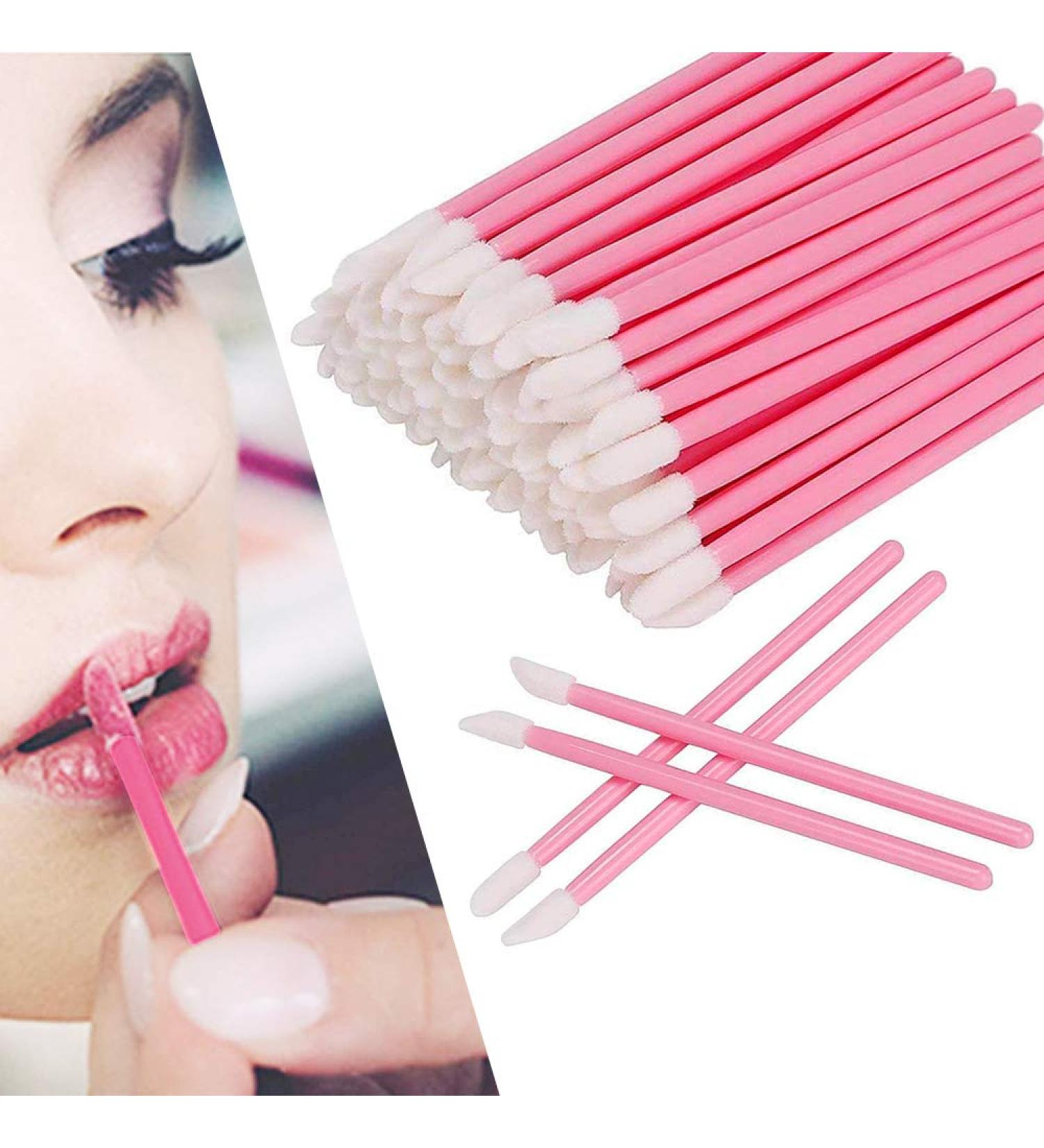 100pcs Disposable Lip Brushes Disposable Lip Brush Disposable Lip Brushes Lipstick Applicator Lip Brush Applicator Perfect Makeup Tool Kits Pink - Buy Online on GoSupps.com