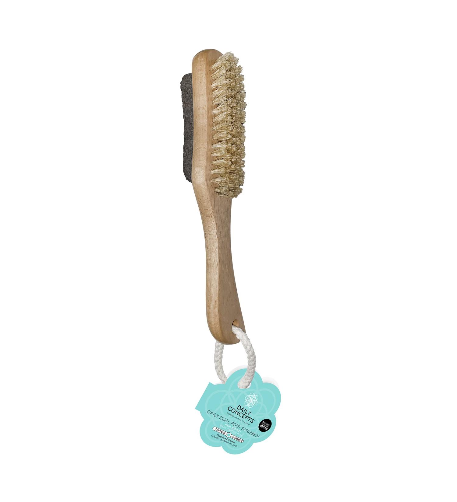 Daily Concepts Daily Dual Foot Scrubber - Exfoliate Dead Skin, Corns, Calluses & Rough Skin - Organic & Vegan - 65g - Buy Online on GoSupps.com