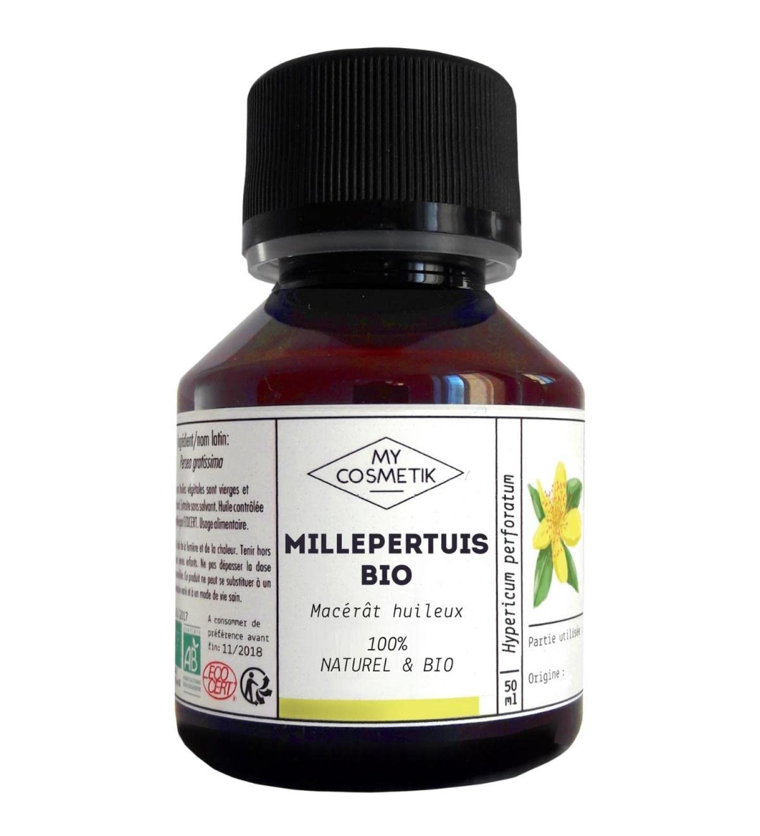 MY COSMETIK St Johns wort oil macerate ORGANIC From organic farming 100 pure and natural Made in France Soothing and antiinflammatory 10 ml - Buy Online on GoSupps.com