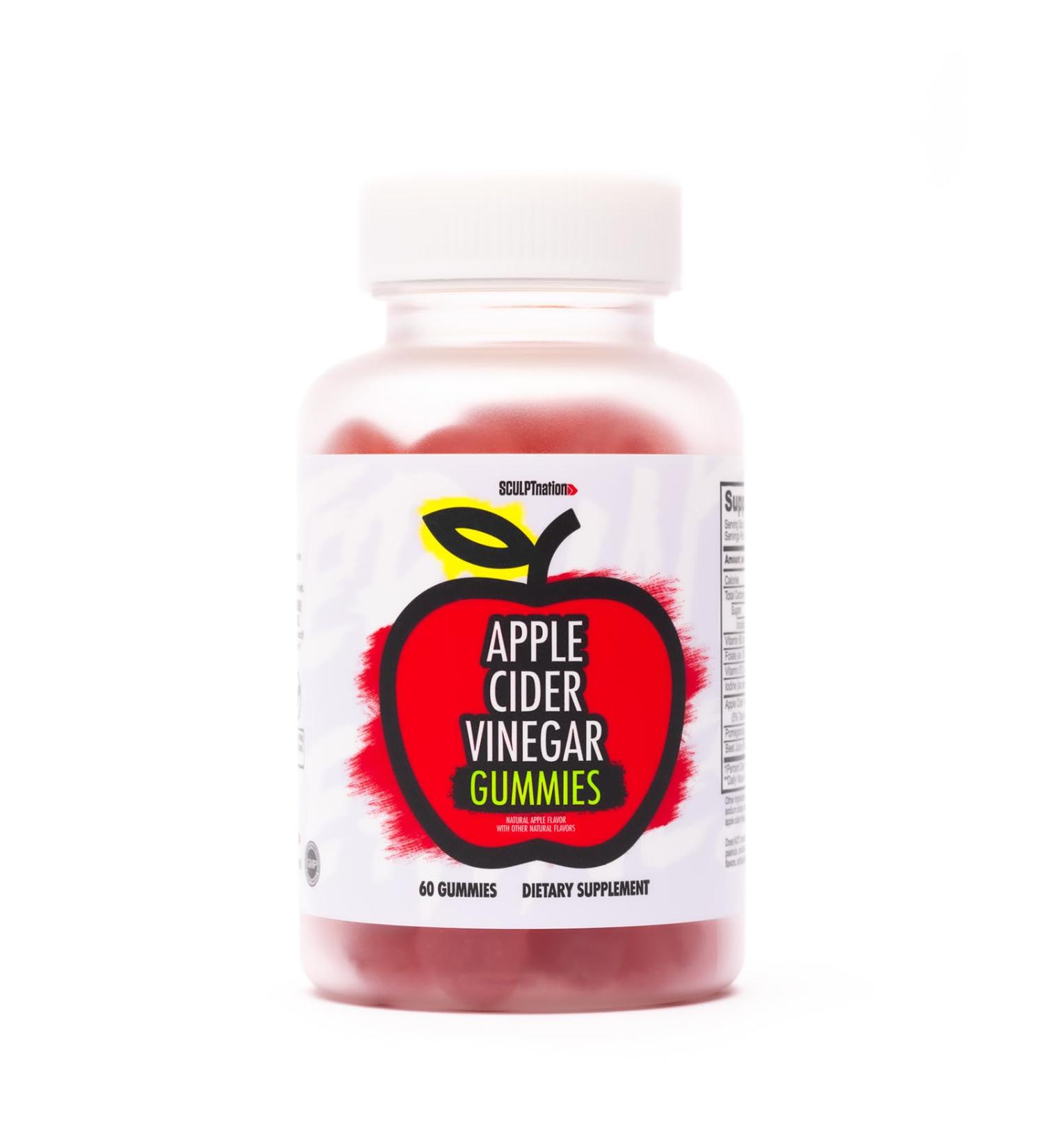 Sculpt Nation by V Shred Apple Cider Vinegar Gummies - 60 Keto Gummies for Metabolism & Digestion Support | Healthy Superfood Snack - Buy Online on GoSupps.com