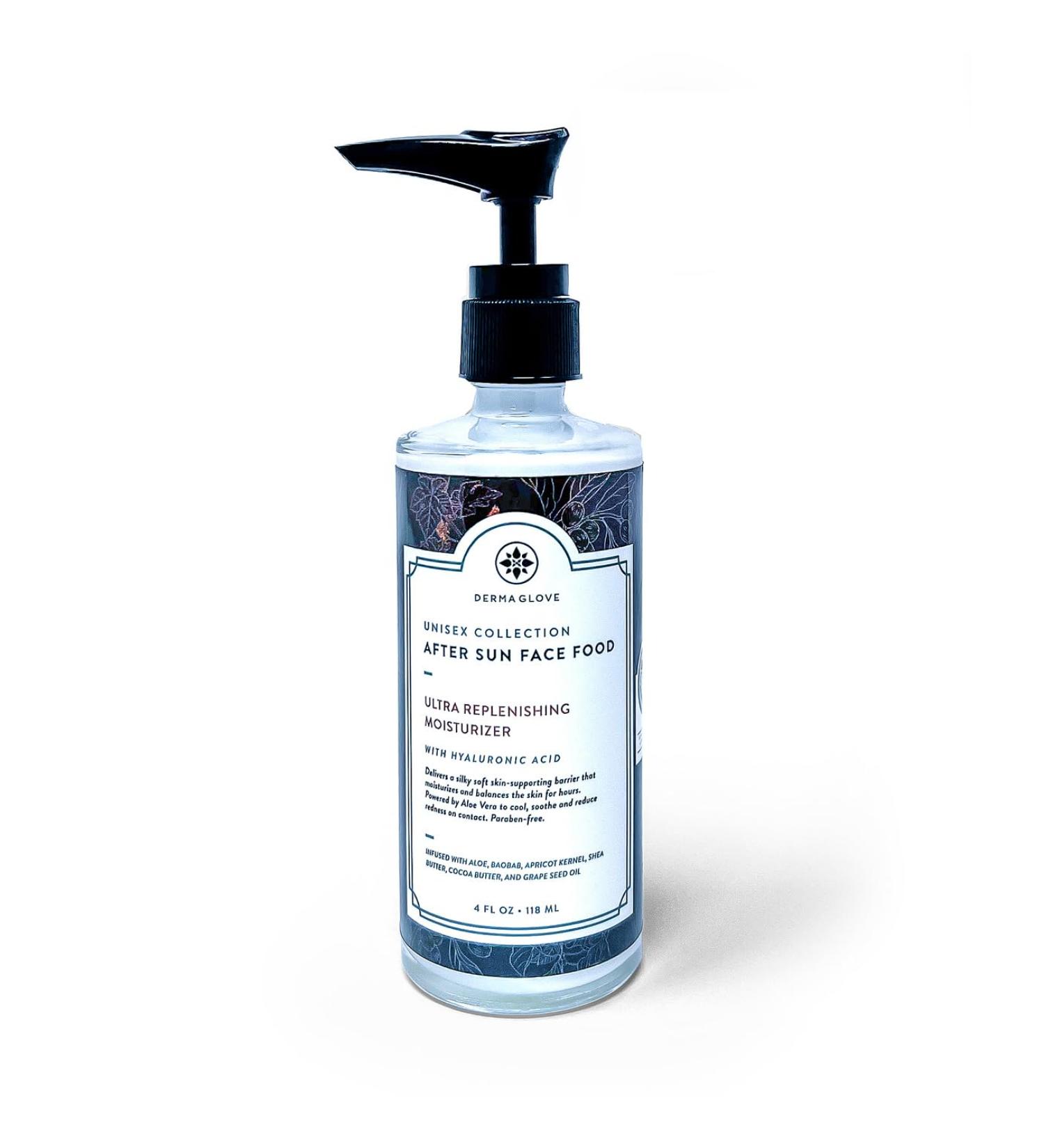 After Sun Unisex Face Food - Aloe Vera & Baobab Sunburn Relief Heals & Soothes Skin - Moisturizer with Hyaluronic Acid - 4 fl oz - Buy Online on GoSupps.com