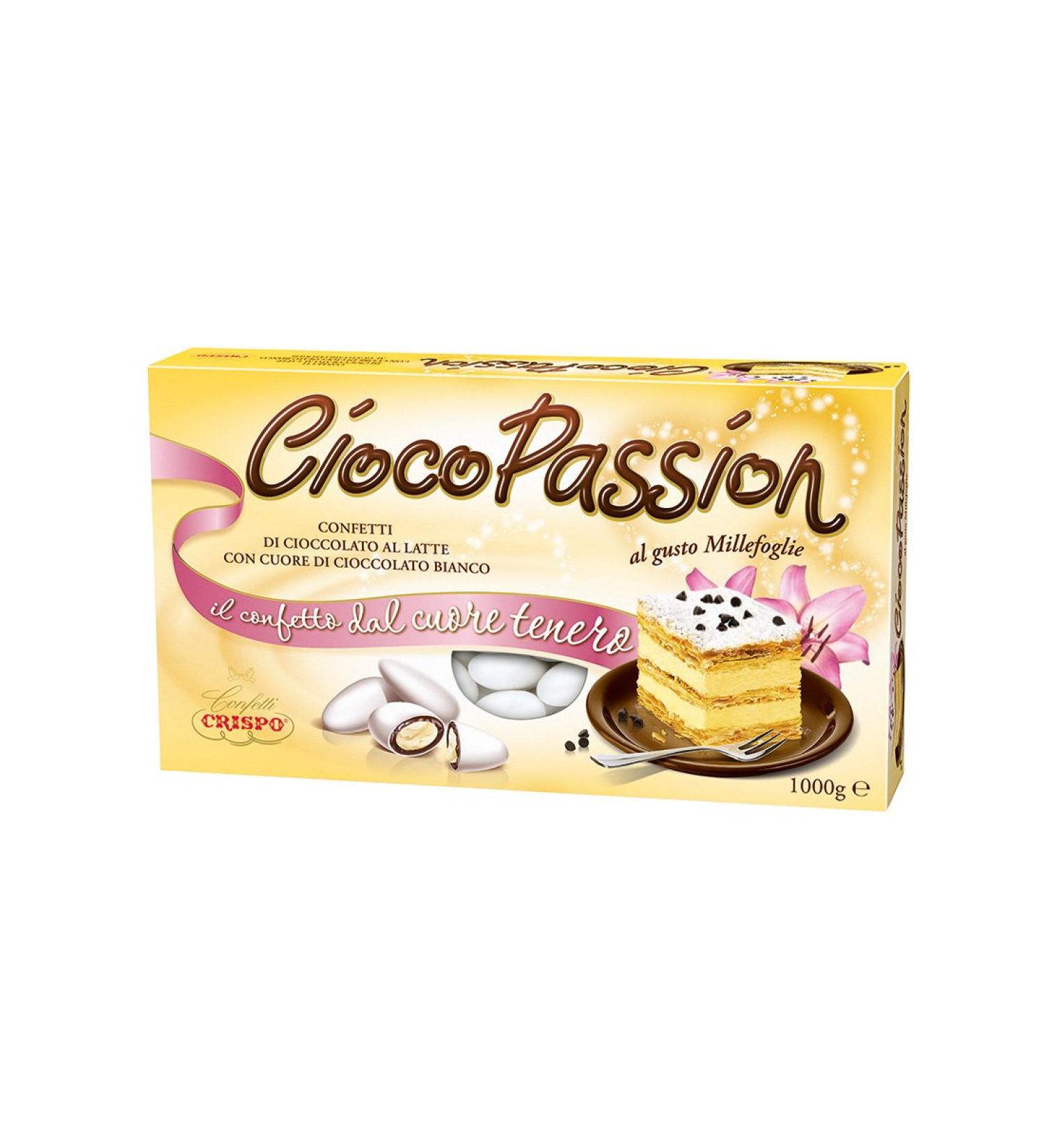 CRISPO Crispo Confetti Cioco Passion Millefoglia white colour 3 boxes of 1 kg 3 kg