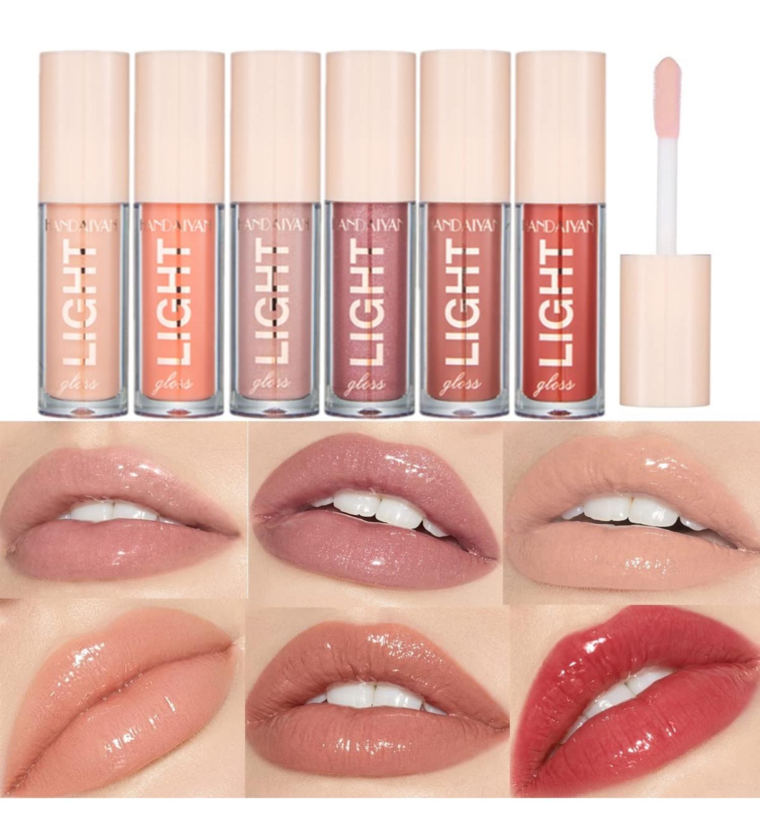 6Pcs Moisturizing Lip Oil Set for Girls and Women - Long Lasting Waterproof Lip Gloss Collection (Set B) - Buy Online on GoSupps.com