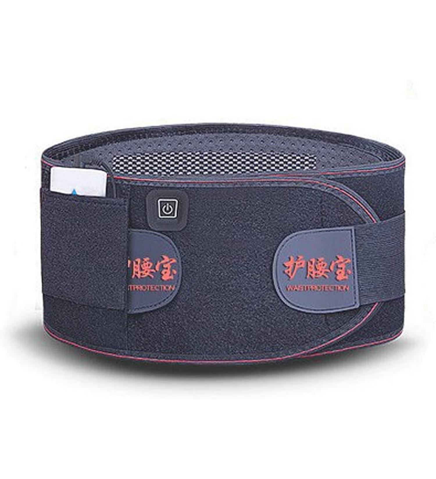 Swagyu Breathable Lumbar Support Belt - Infrared Heat & Vibration Massage for Fat Burning & Posture Correction | International Shipping Available - Buy Online on GoSupps.com