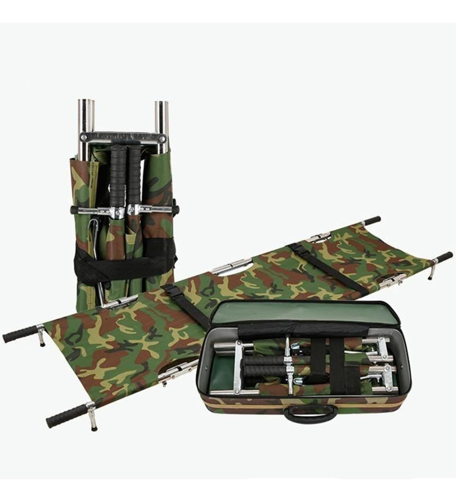 Aluminium Foldable Rescue Stretcher with Carry Bag Emergency Multi-Purpose Home Folding Stretcher for Such As Hospitals/Clinics/Families/Sports Fields - Buy Online on GoSupps.com