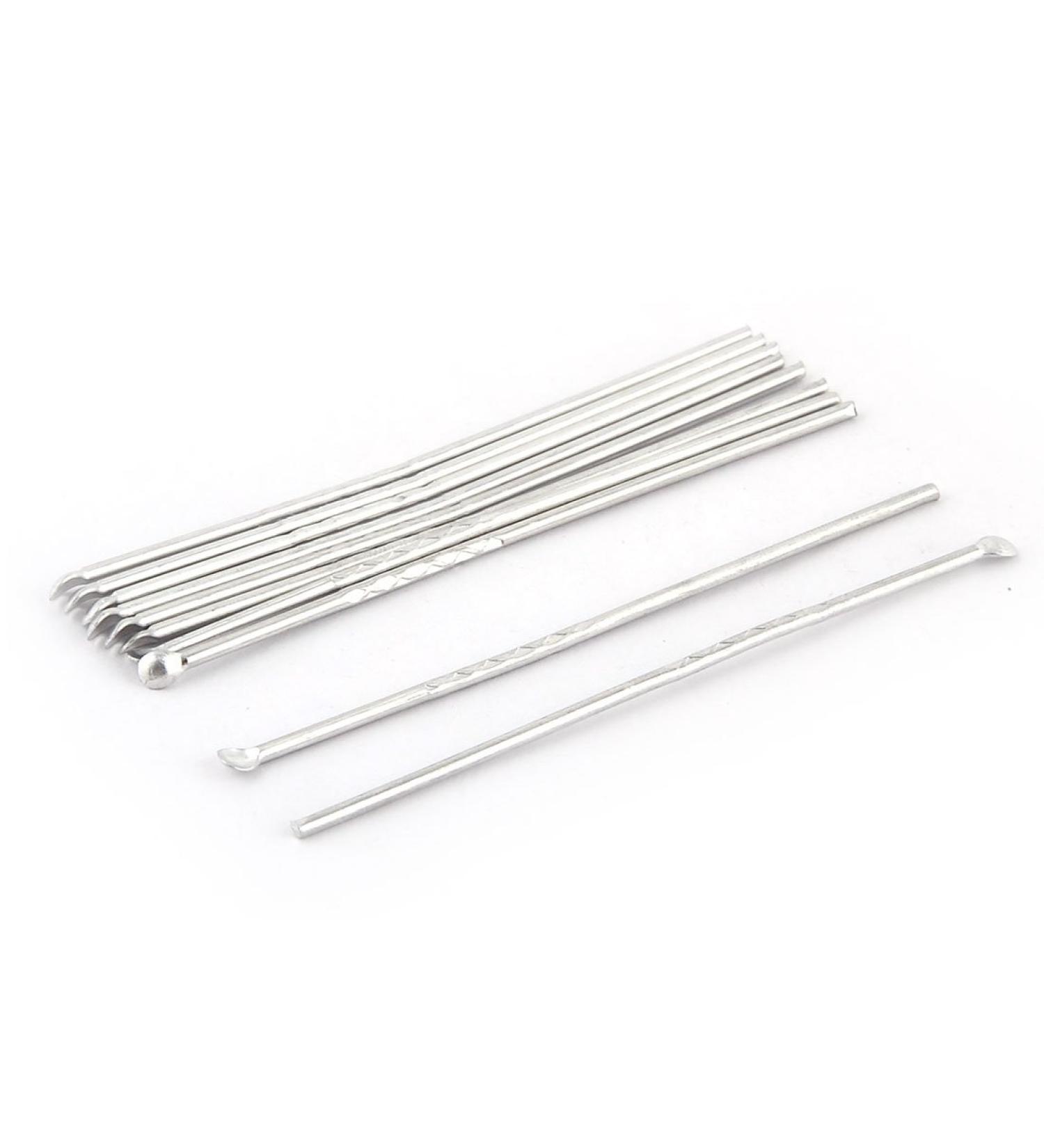 Qtqgoitem Earpick Earwax Remover Curette Cleaning Tool Silver Tone 10pcs (Model: 4e2 613 16a 485 3ec)