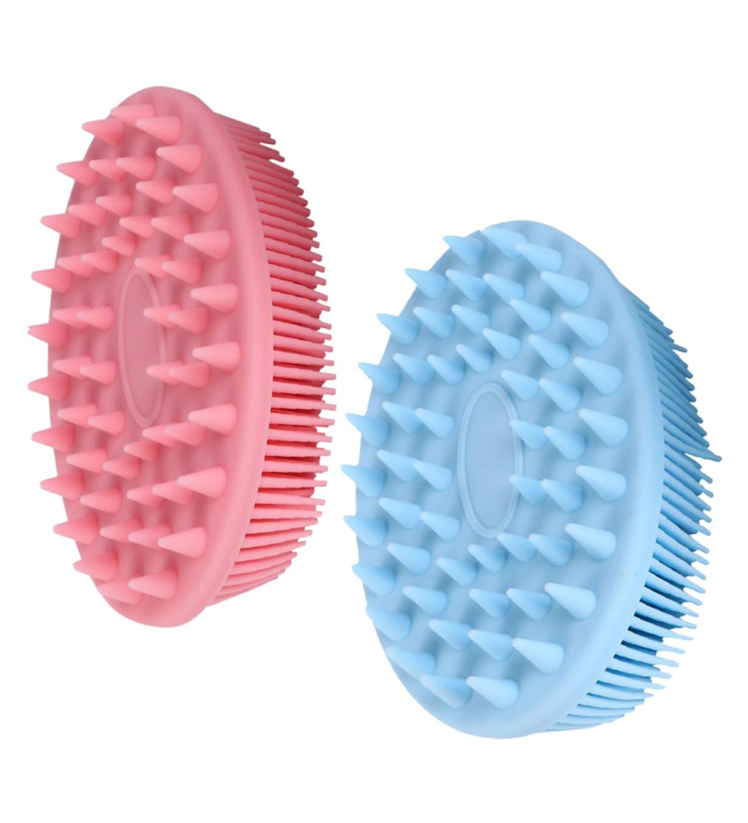 Frcolor Silicone Shampoo Brush for Men & Children - Scalp Massage & Blood Circulation - Portable Hair Care Device - Buy Online on GoSupps.com