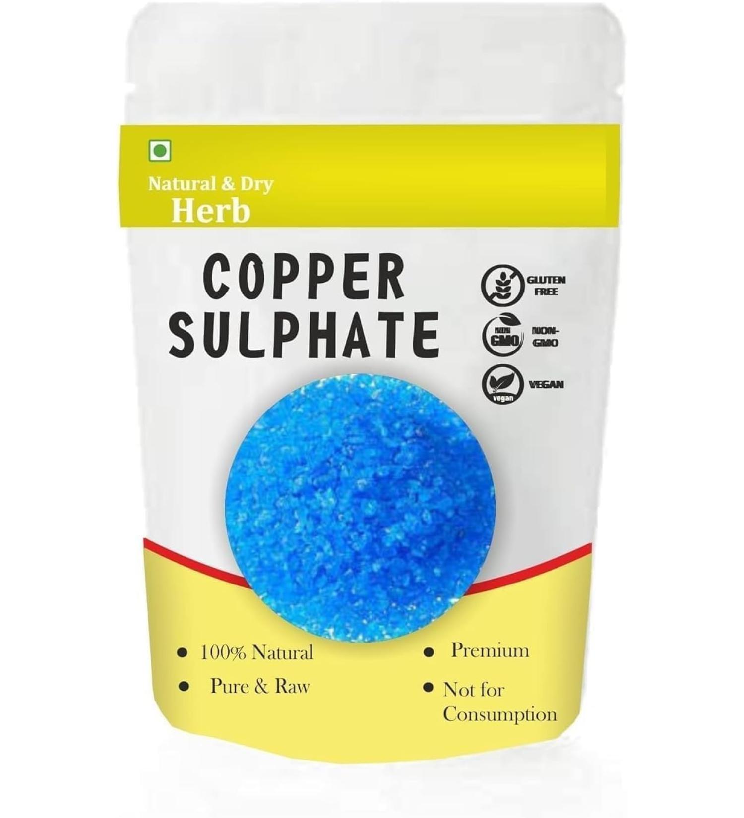aj Neela Thotha - Tutia - Copper sulfate | Copper Sulphate | - (100 gm) - Buy Online on GoSupps.com
