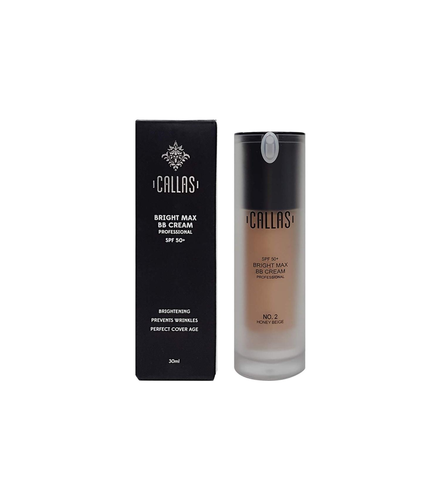 Callas Bright Max BB Cream Professional SPF50+ (CBB02R Honey Beige) - Buy Online on GoSupps.com