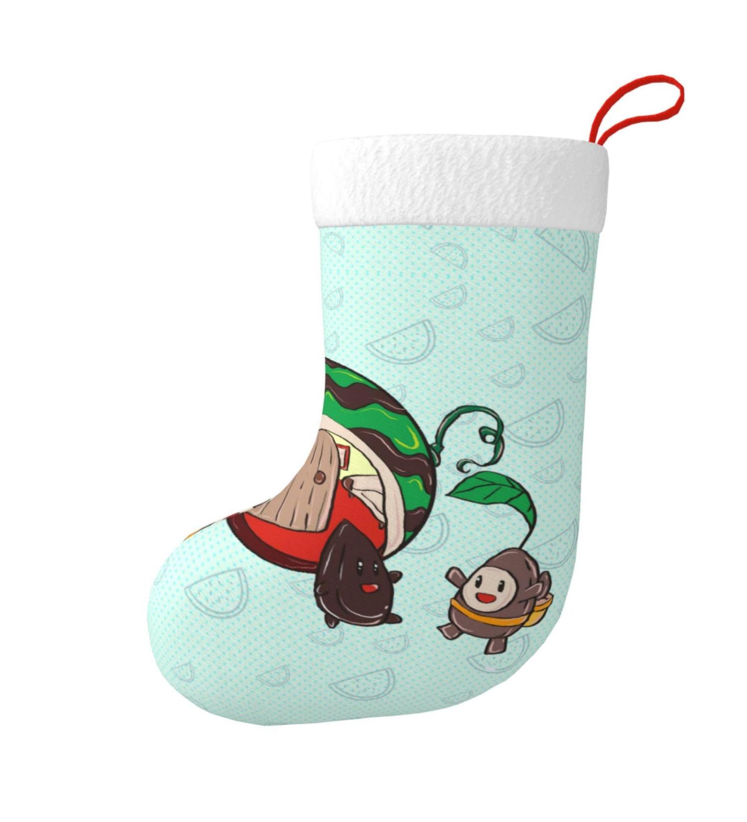 YYHHAOFA Sunflower Seeds Watermelon Seeds Prints Christmas Decorative Stockings : Soft Light and Tactile Suitable for Christmas Holiday Party - Buy Online on GoSupps.com