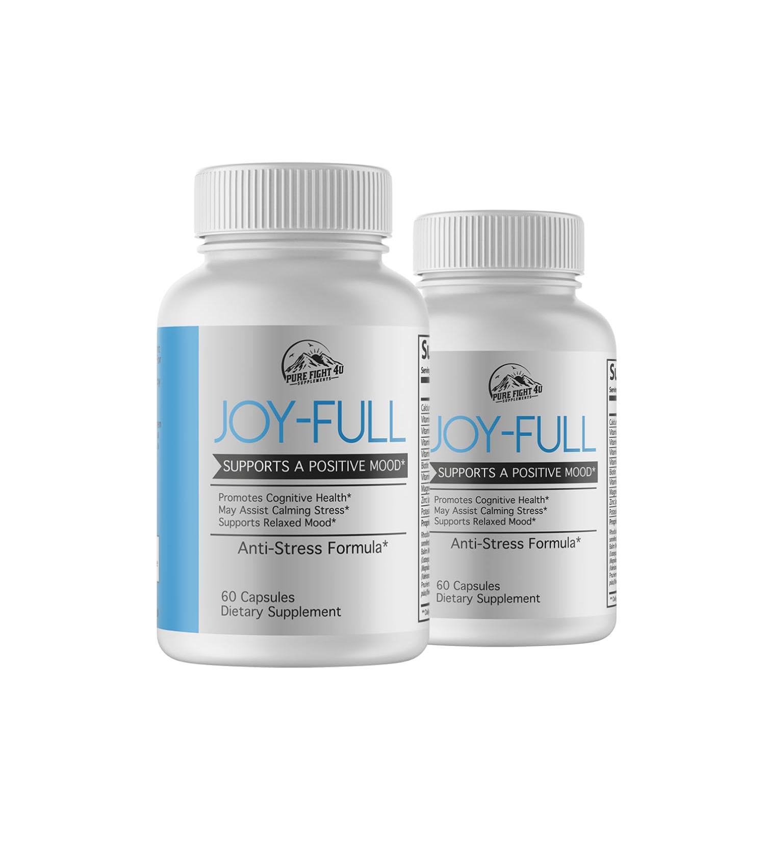 Joy-Full Supports A Positive Mood Promotes Cognitive Health Supports Relaxed Mood Dietary Supplement | 2 Bottles - Buy Online on GoSupps.com