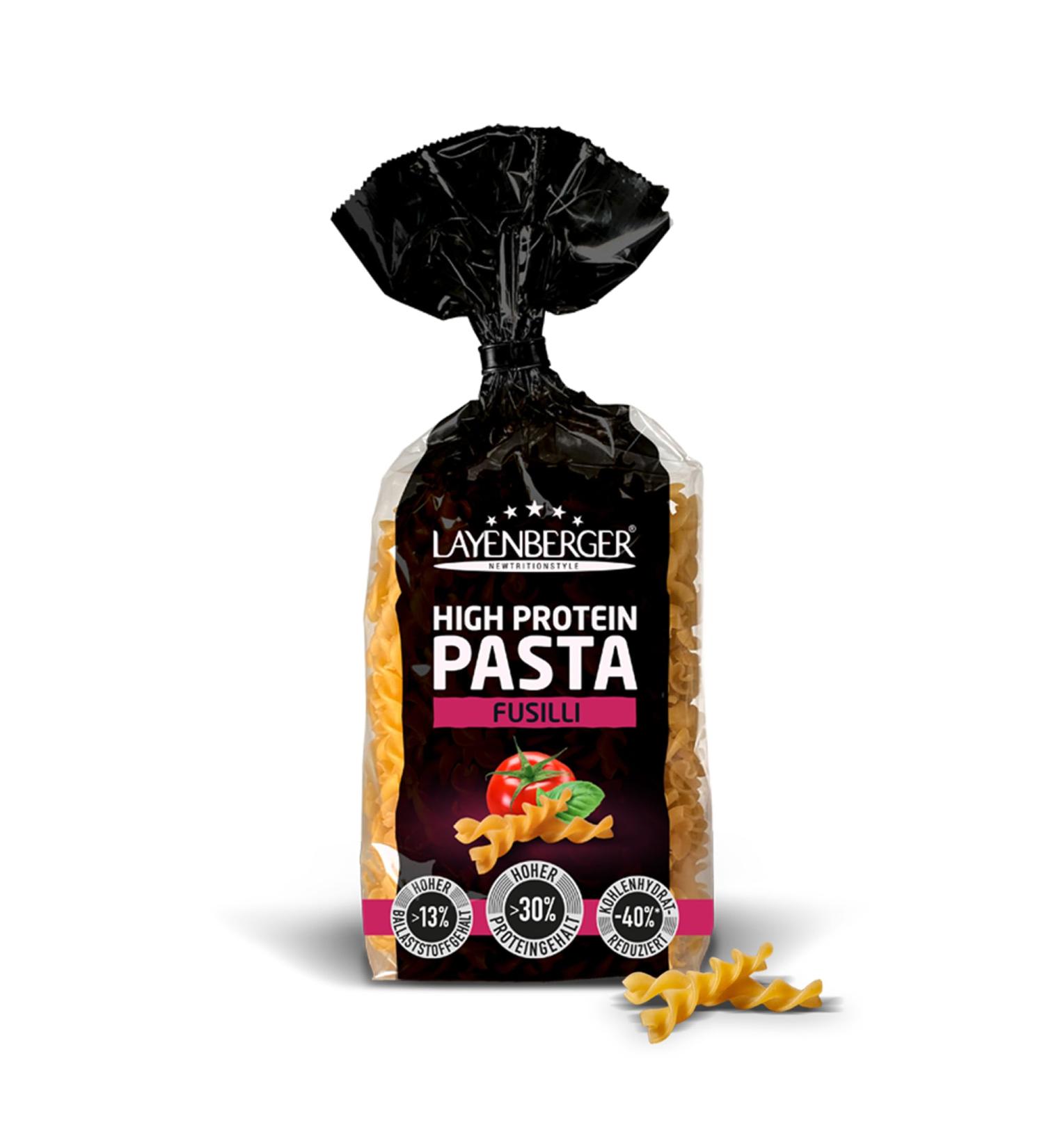 Layenberger High Protein Fusilli Pasta - 30% Protein 250g | High Fiber Nutritional Pasta for Fitness Enthusiasts - International Shipping Available - Buy Online on GoSupps.com