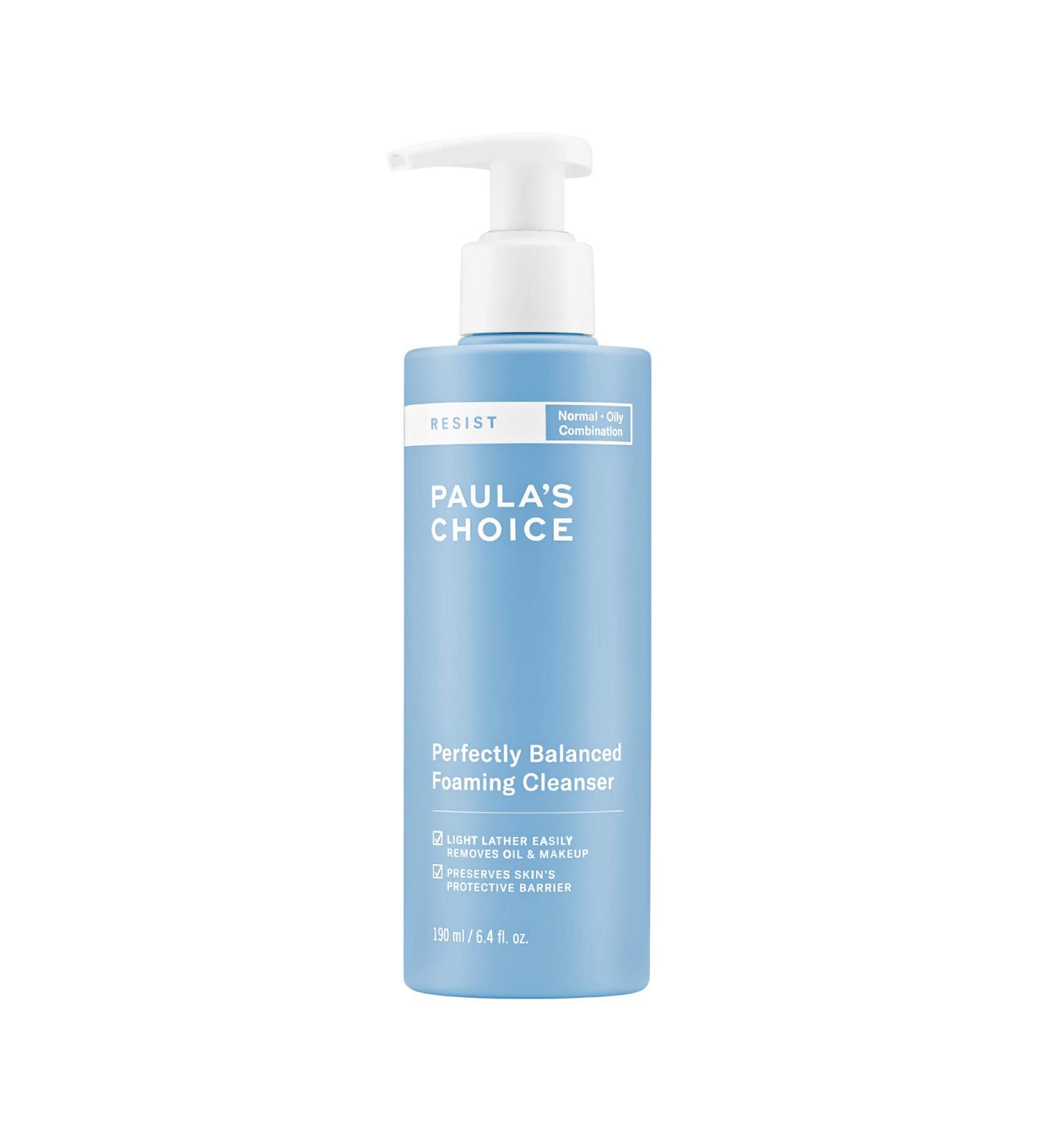 Paula's Choice RESIST Foaming Cleanser with Hyaluronic Acid & Aloe - 6.4oz Anti-Aging Face Wash for Large Pores & Oily Skin - Buy Online on GoSupps.com